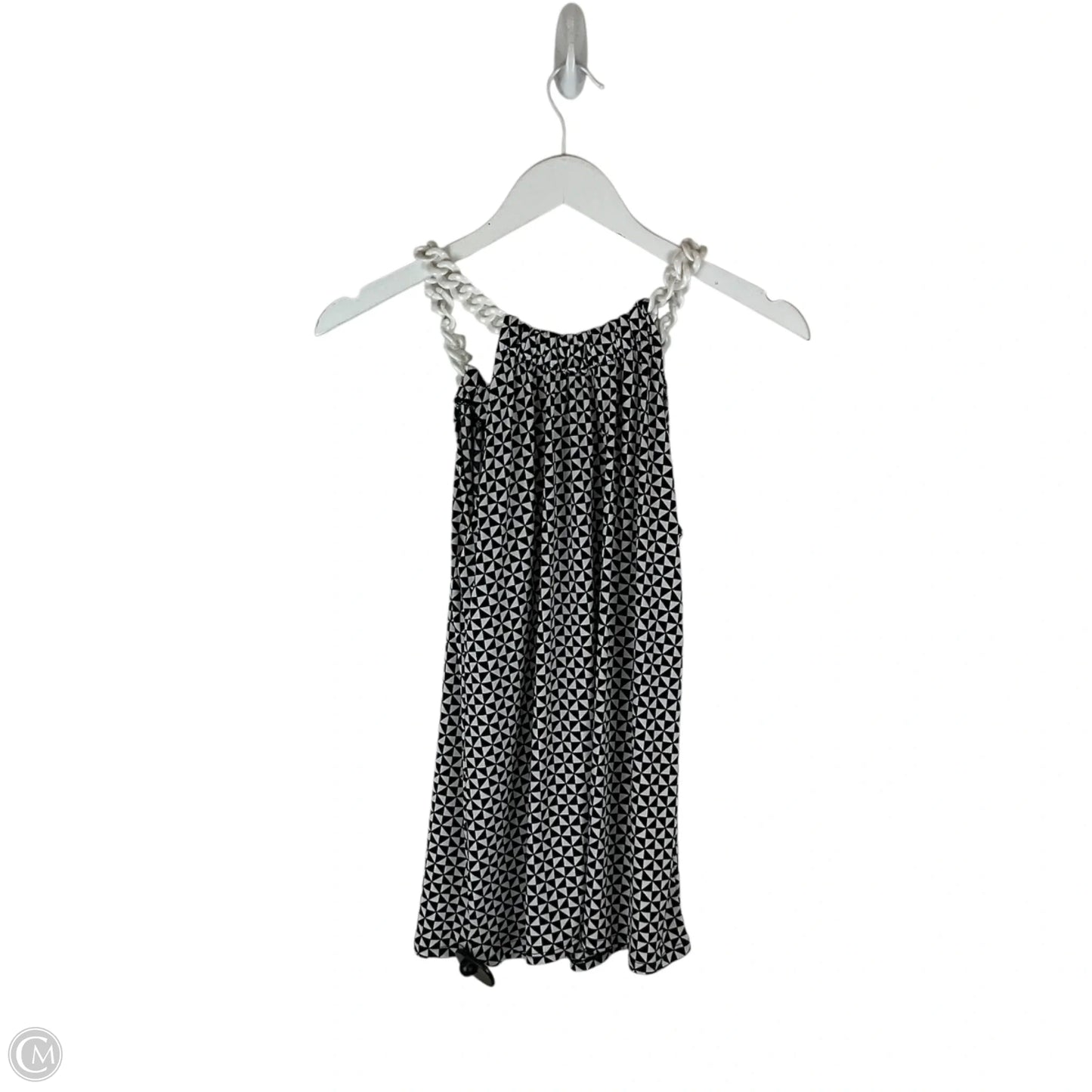 Top Sleeveless By Nine West In Black & White, Size: S