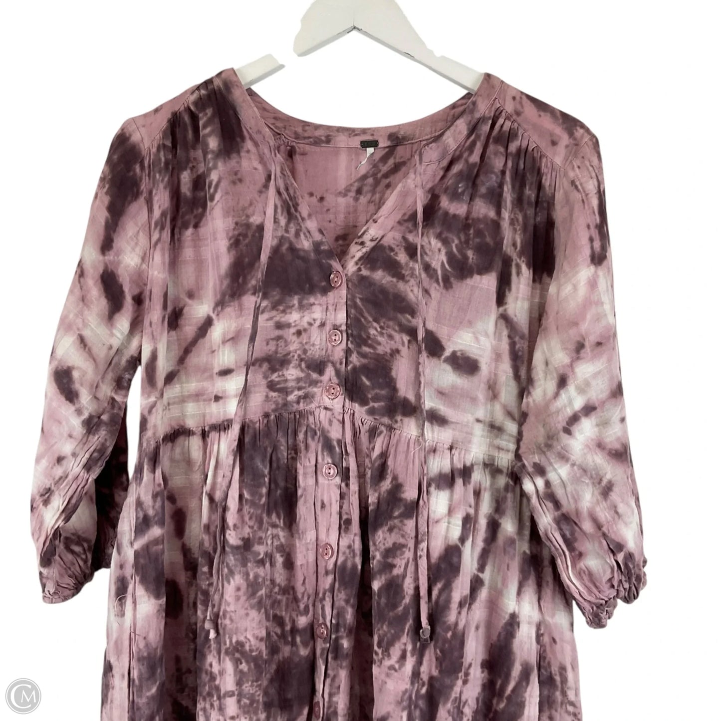 Dress Casual Midi By Free People In Purple, Size: Xs