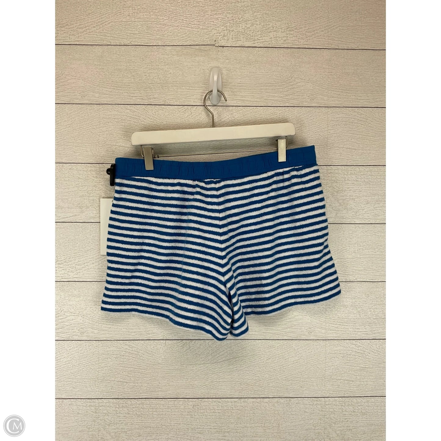 Shorts Designer By Lilly Pulitzer In Blue & White, Size: L