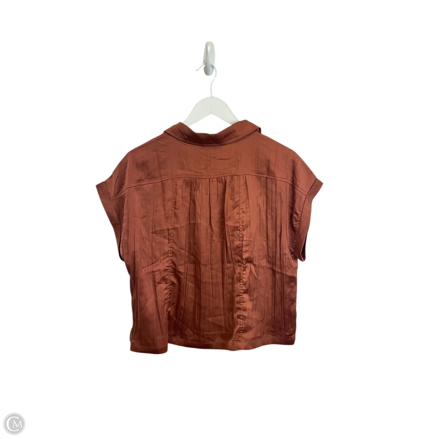 Top Short Sleeve By Rachel Zoe In Bronze, Size: M