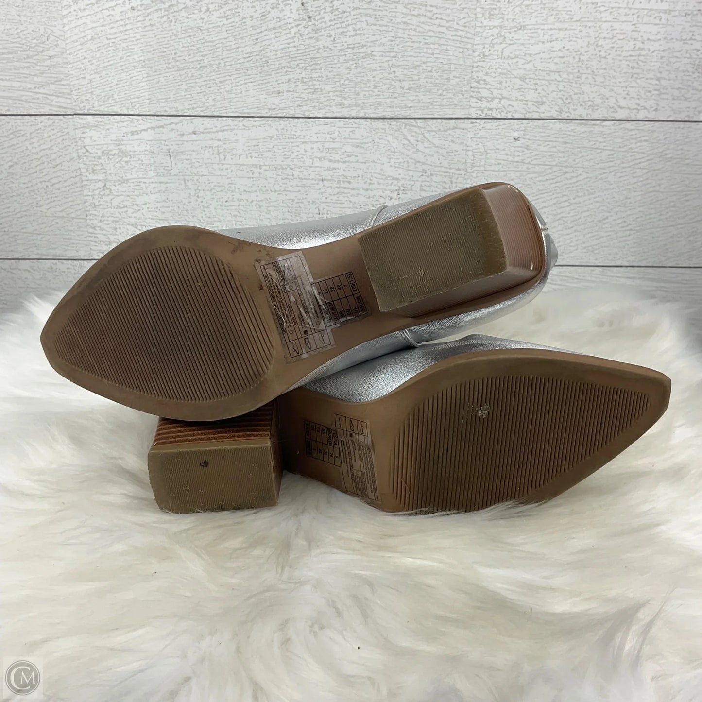 Boots Western By Forever 21 In Silver, Size: 9