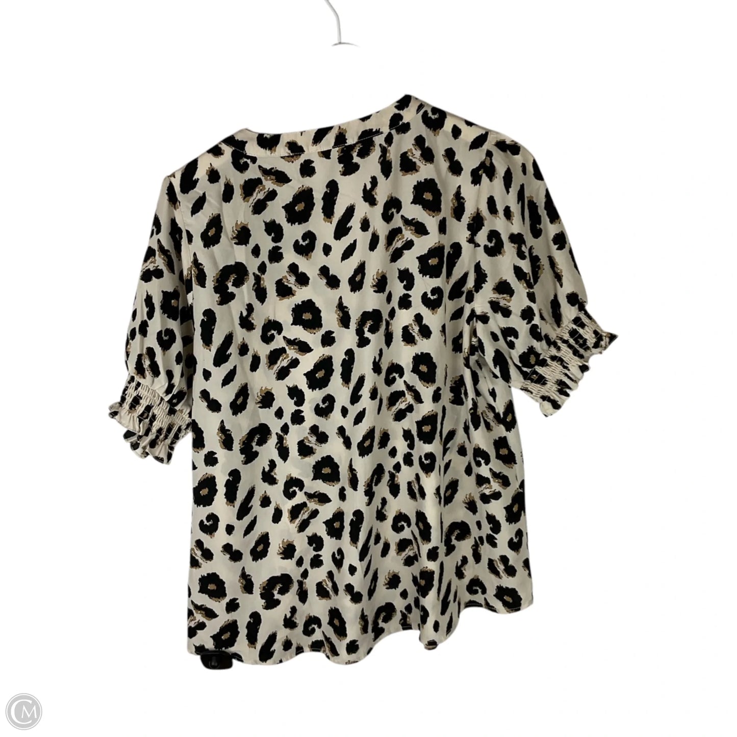 Blouse Short Sleeve By Jodifl In Animal Print, Size: L