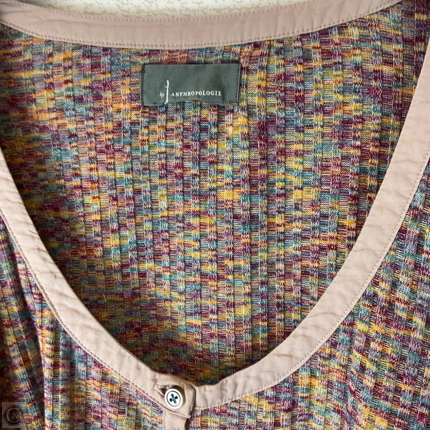 Top Long Sleeve By Anthropologie In Purple, Size: Xl
