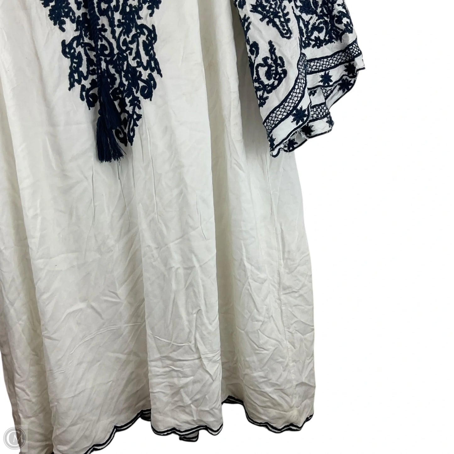 Dress Casual Midi By C Herrera In White, Size: 3x