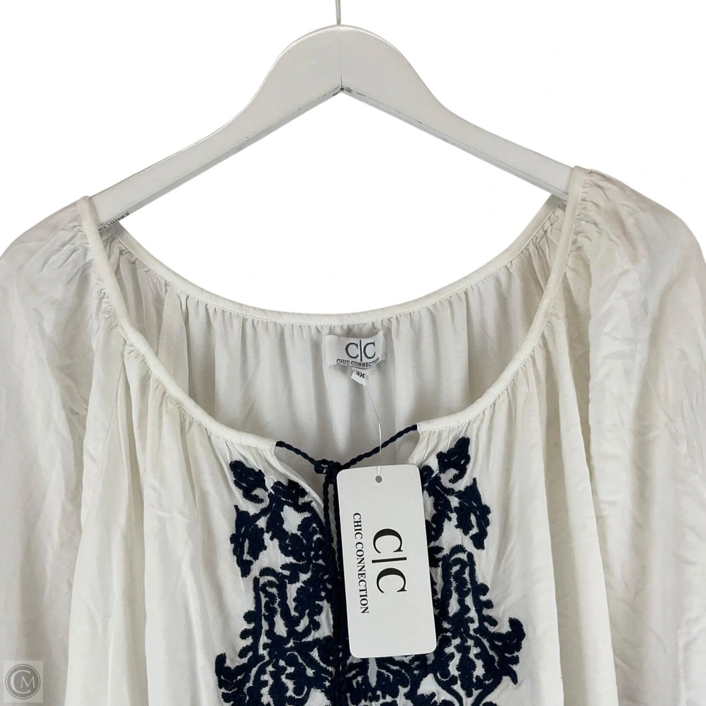 Dress Casual Midi By C Herrera In White, Size: 3x