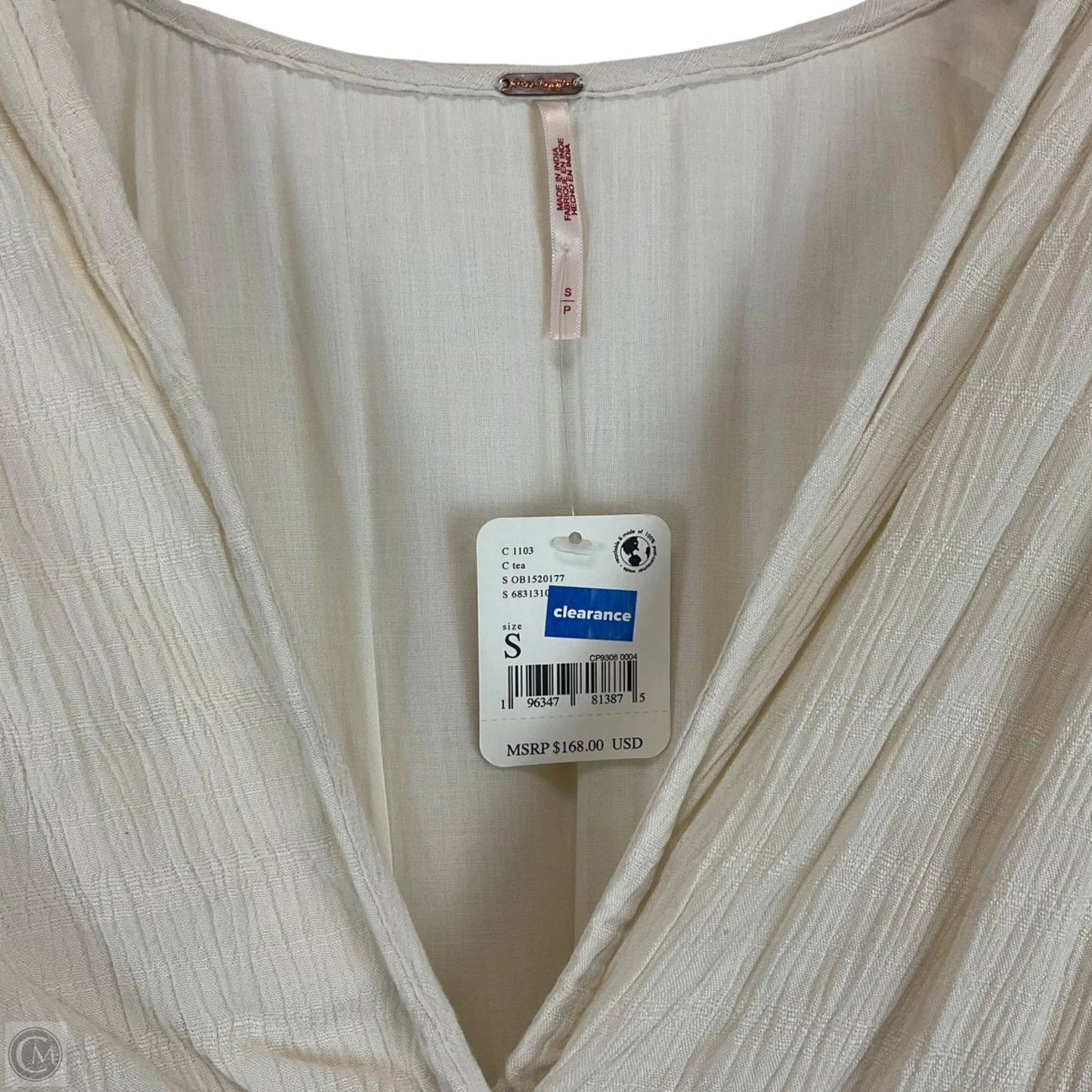 Dress Casual Maxi By Free People In Cream, Size: S