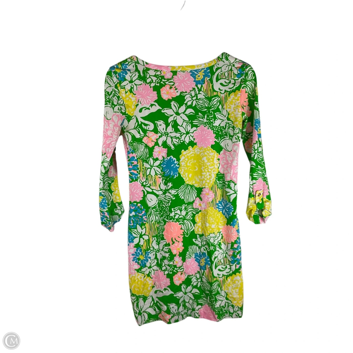 Dress Designer By Lilly Pulitzer In Green & Yellow, Size: Xs