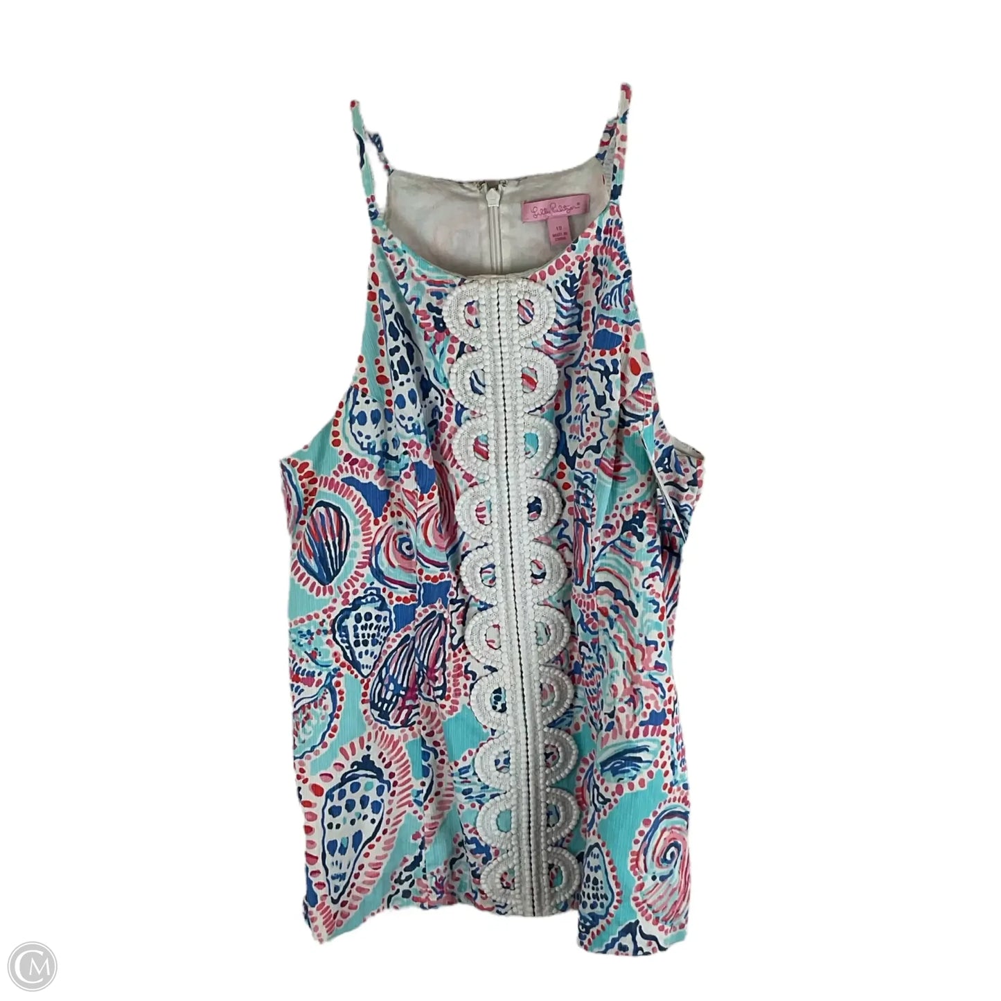 Top Sleeveless Designer By Lilly Pulitzer In Multi-colored, Size: L