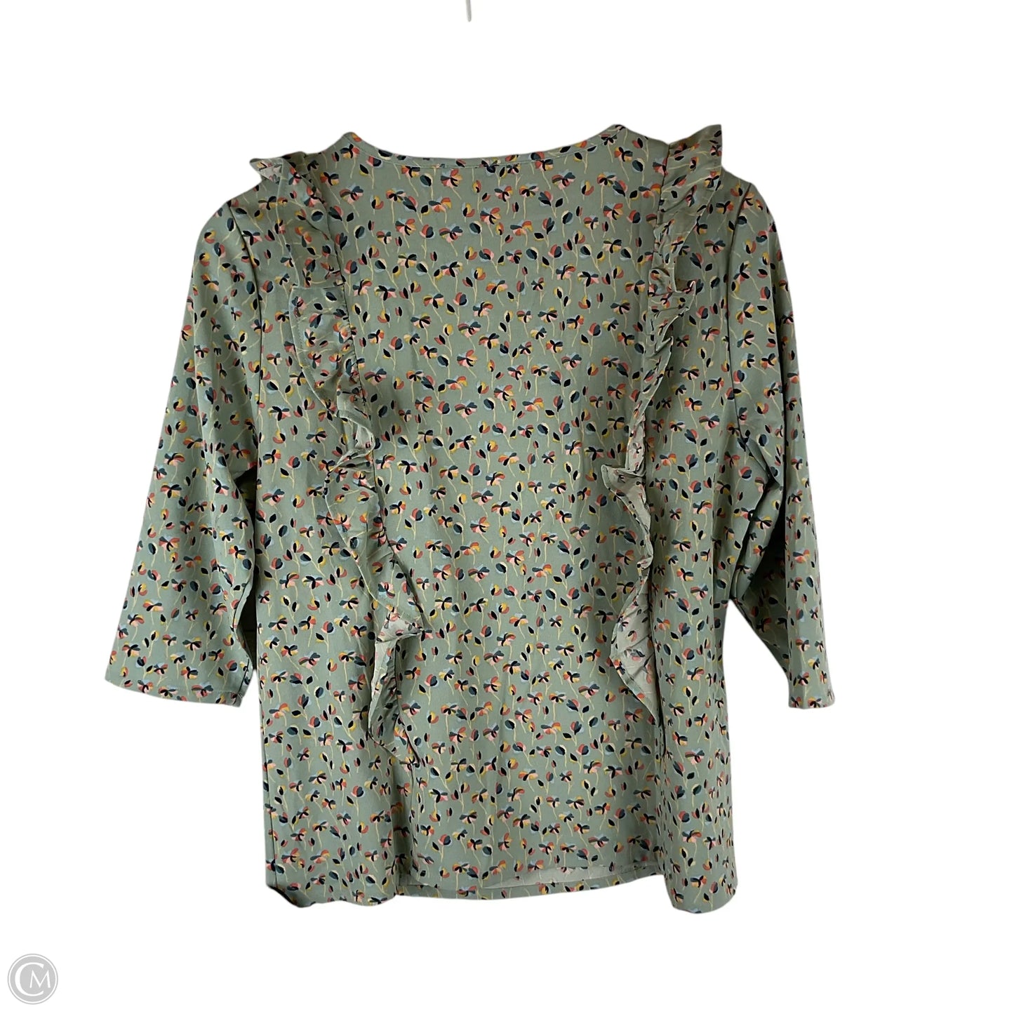 Top 3/4 Sleeve By Clothes Mentor In Blue, Size: M