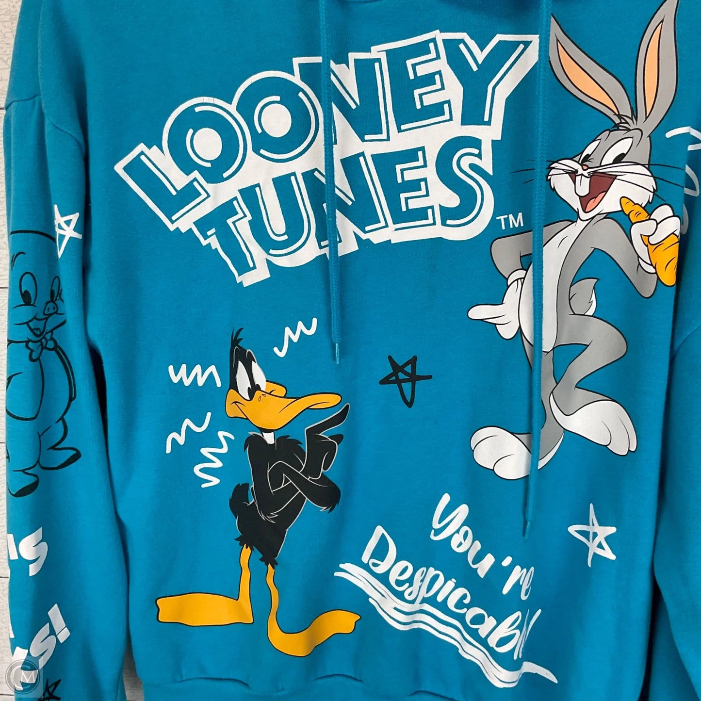 Sweatshirt Hoodie By Clothes Mentor In Blue, Size: M