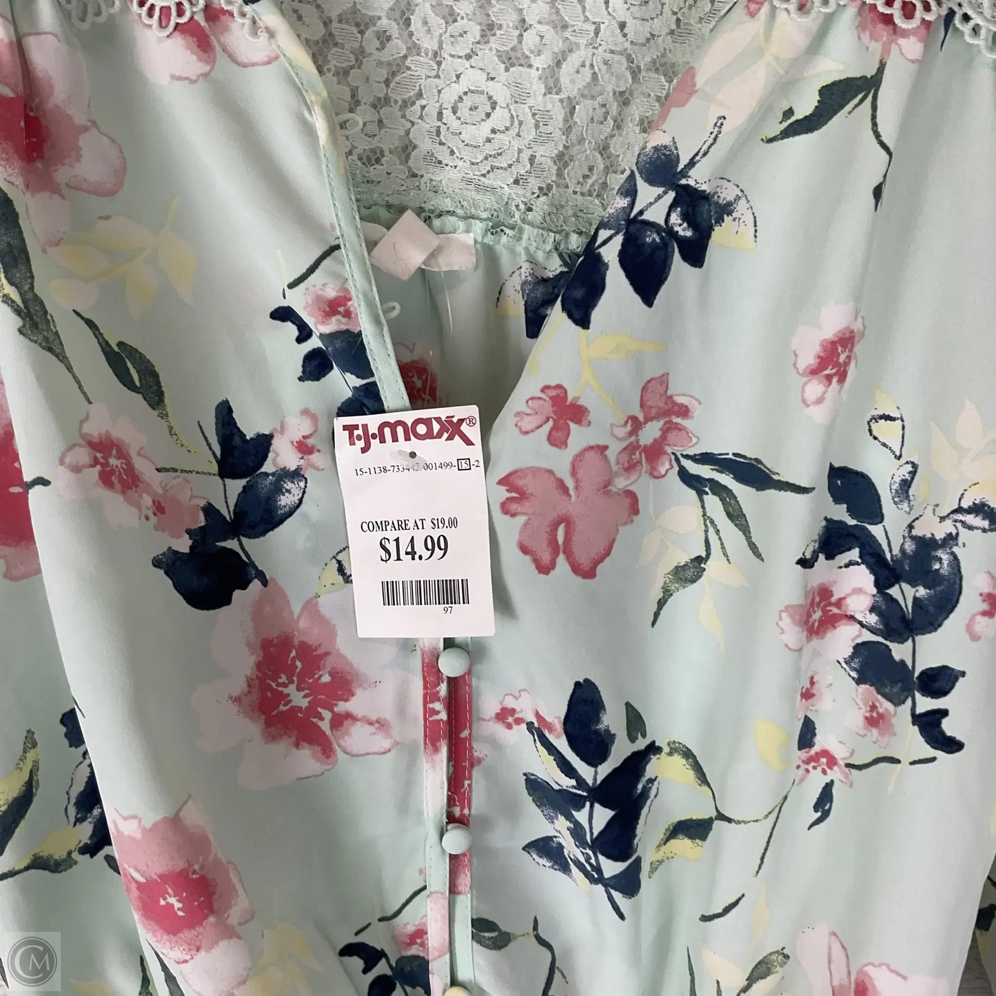 Top Long Sleeve By Mine In Blue, Size: S