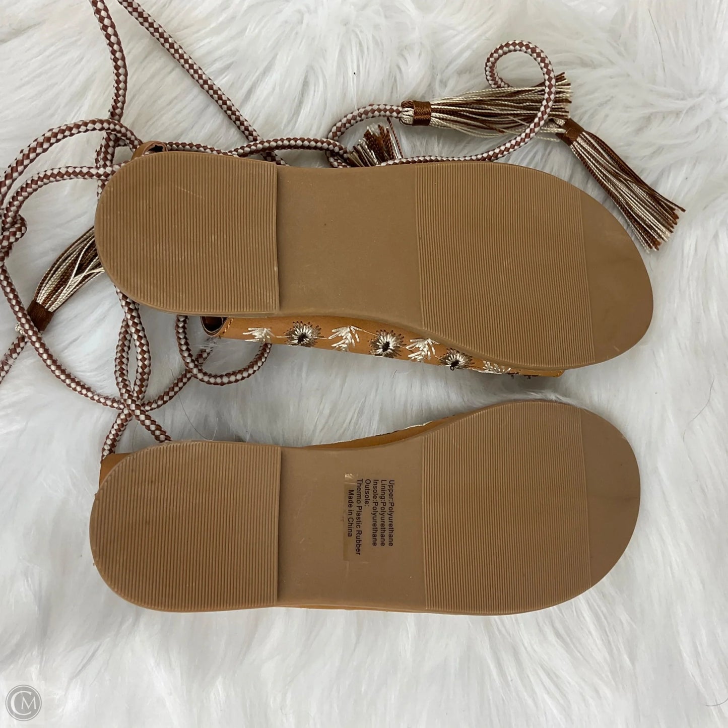 Sandals Flats By Indigo Soul In Brown, Size: 7