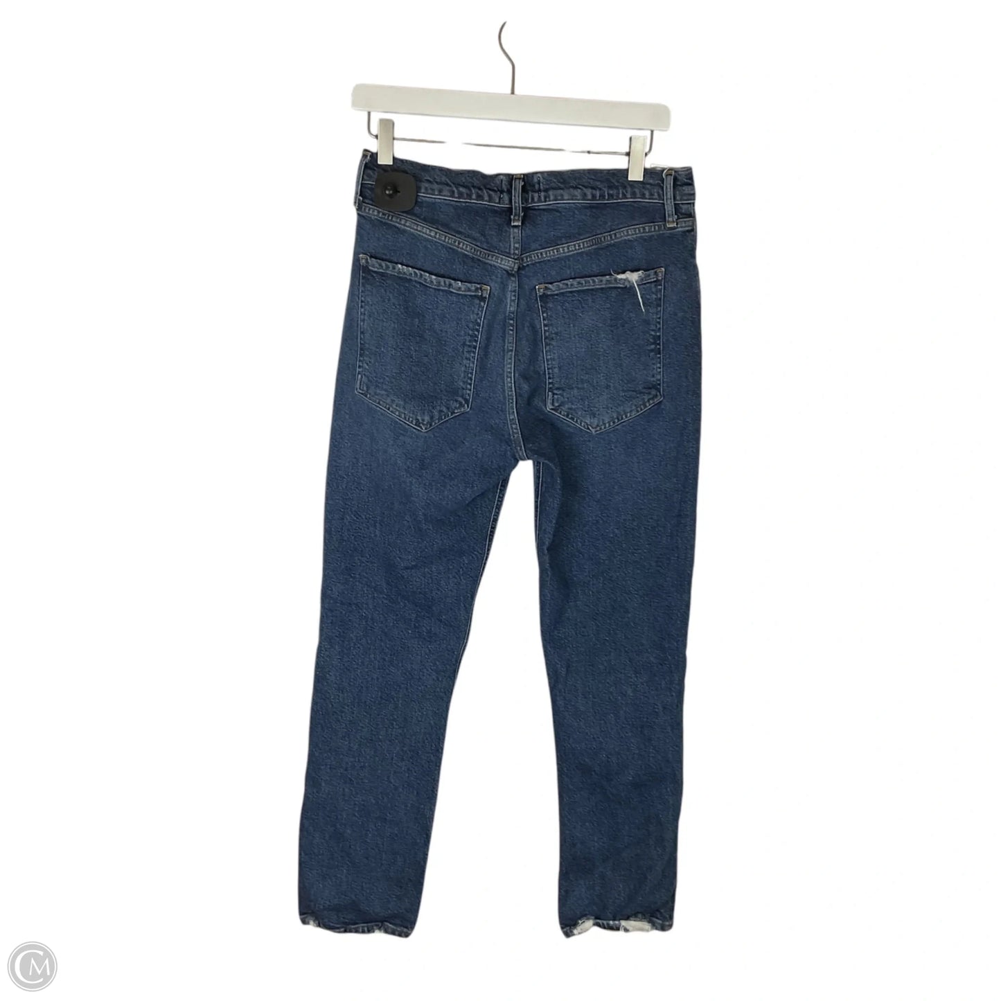 Jeans Straight By Agolde In Blue Denim, Size: 8