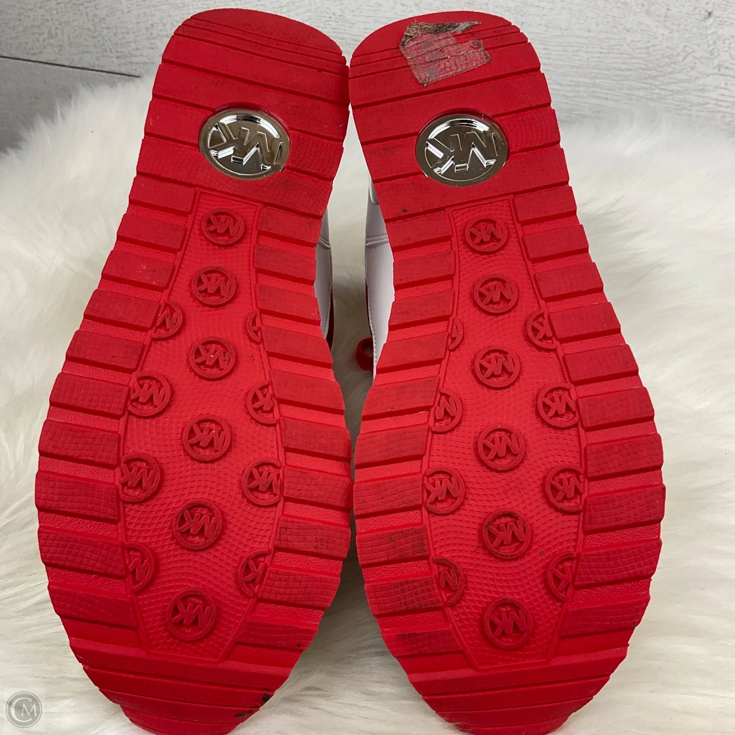 Shoes Designer By Michael Kors In Red & White, Size: 6.5