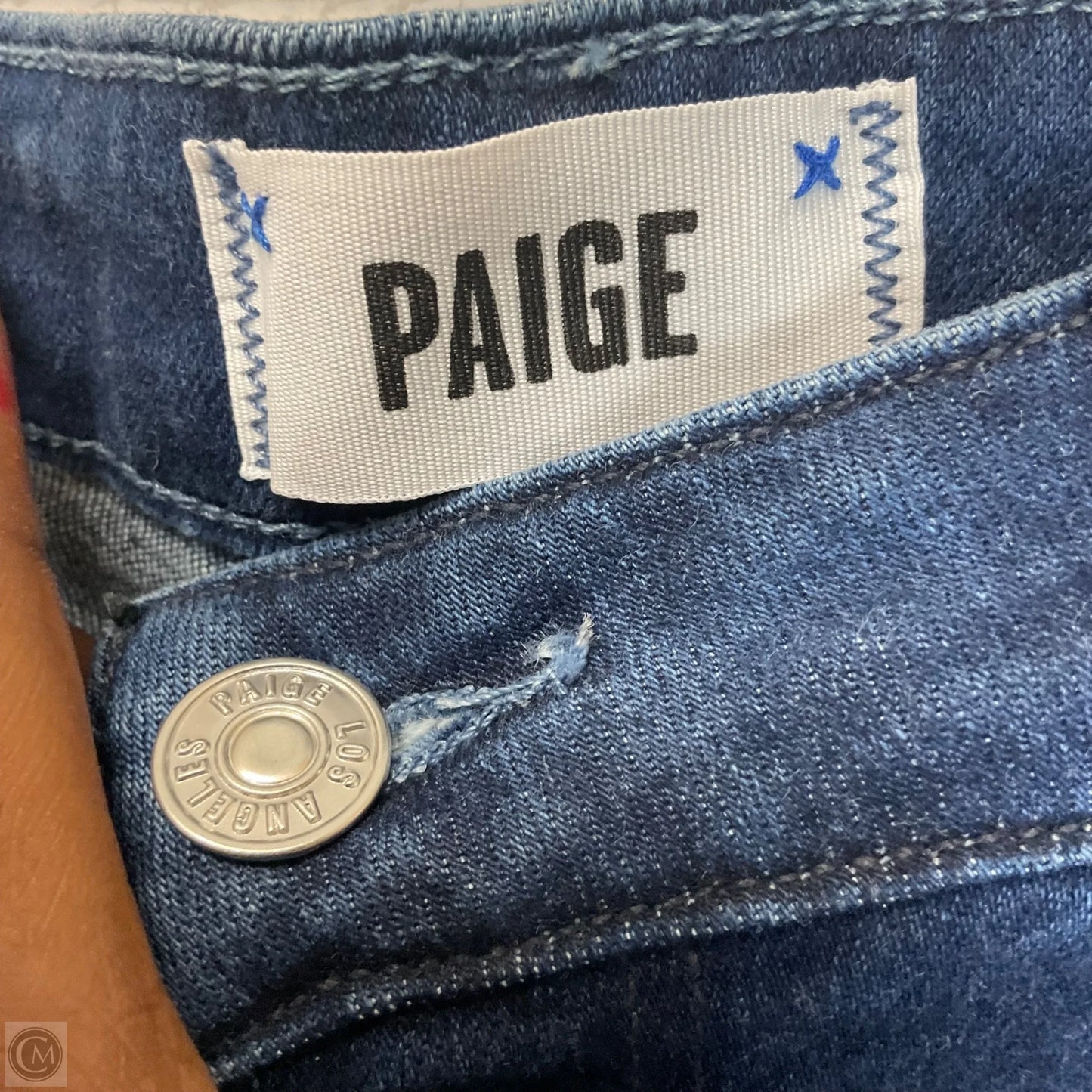 Jeans Flared By Paige In Blue Denim, Size: 6