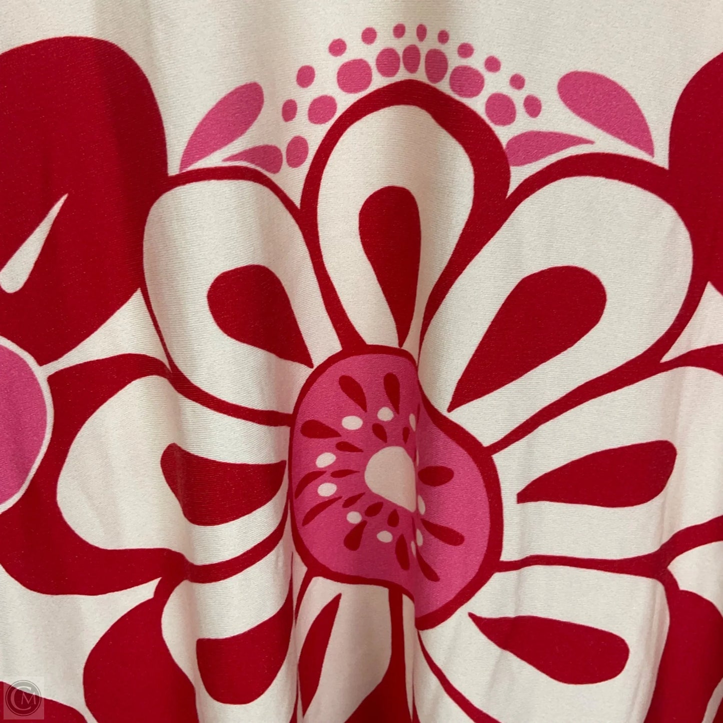 Top Long Sleeve By Farm Rio In Cream & Red, Size: S