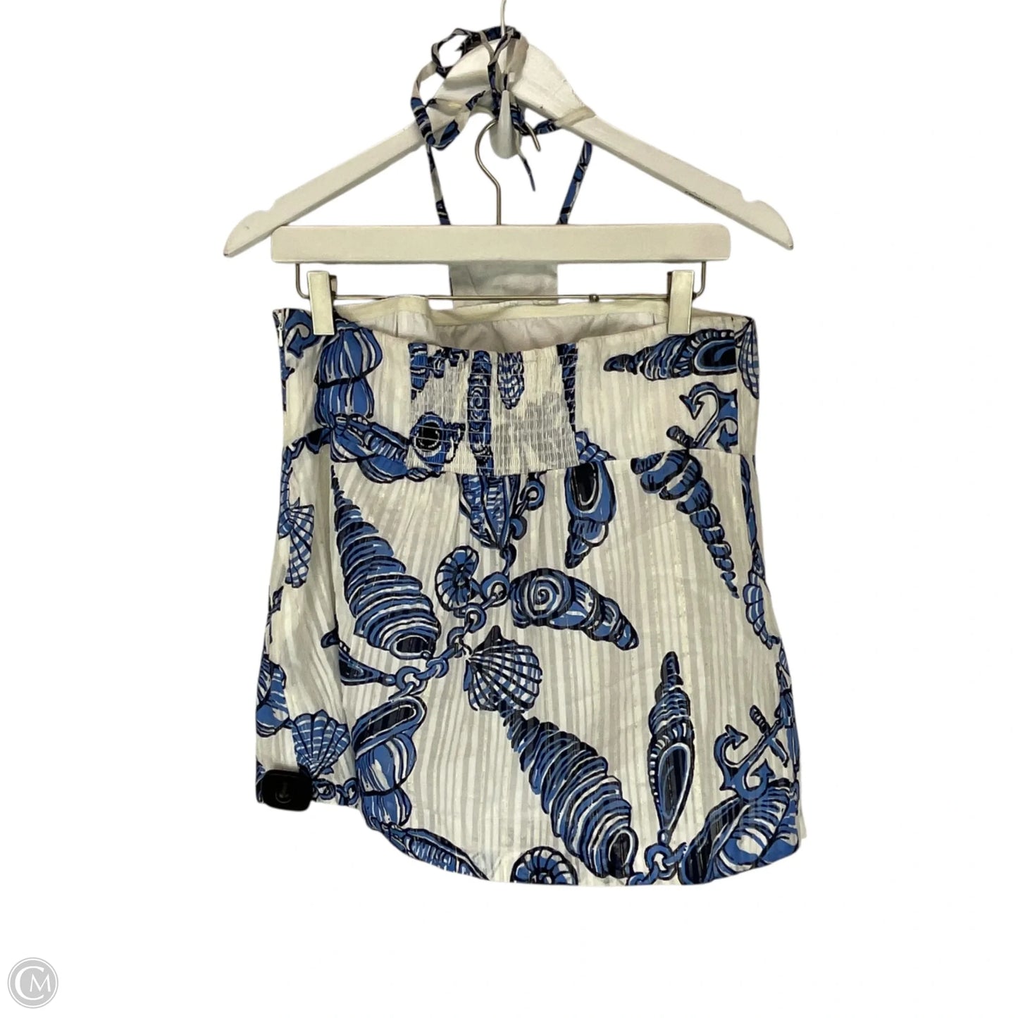 Top Sleeveless Designer By Lilly Pulitzer In Blue & White, Size: 14
