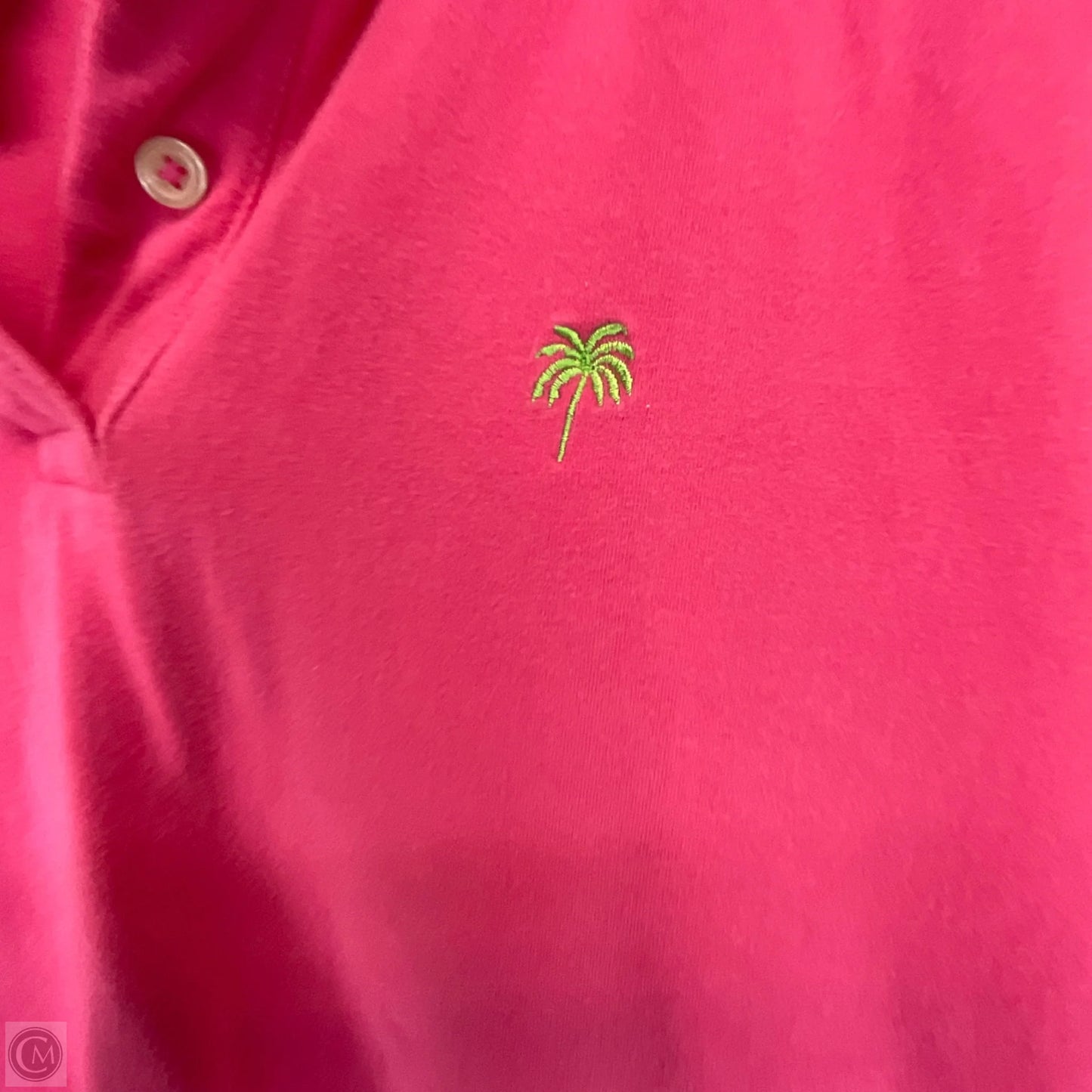 Top Short Sleeve Designer By Lilly Pulitzer In Pink, Size: L