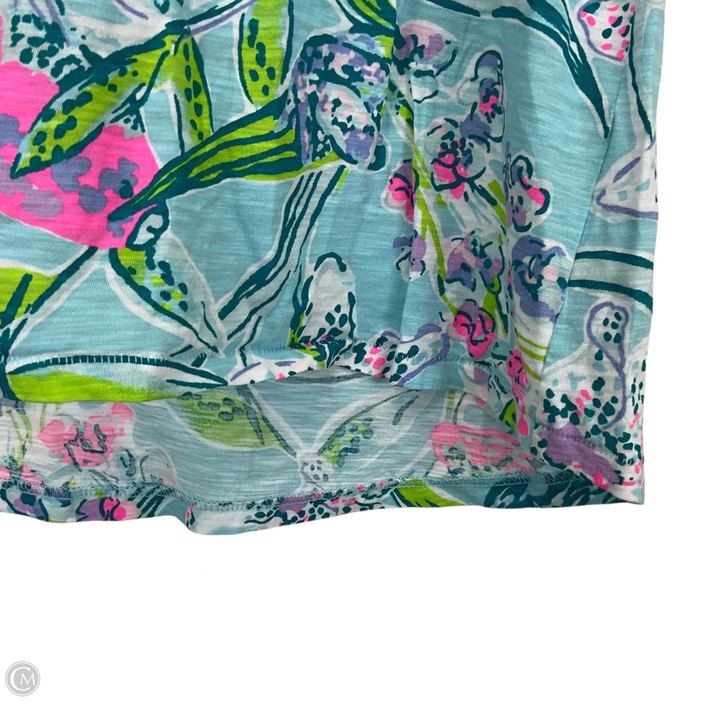 Top Short Sleeve Designer By Lilly Pulitzer In Multi-colored, Size: Xs