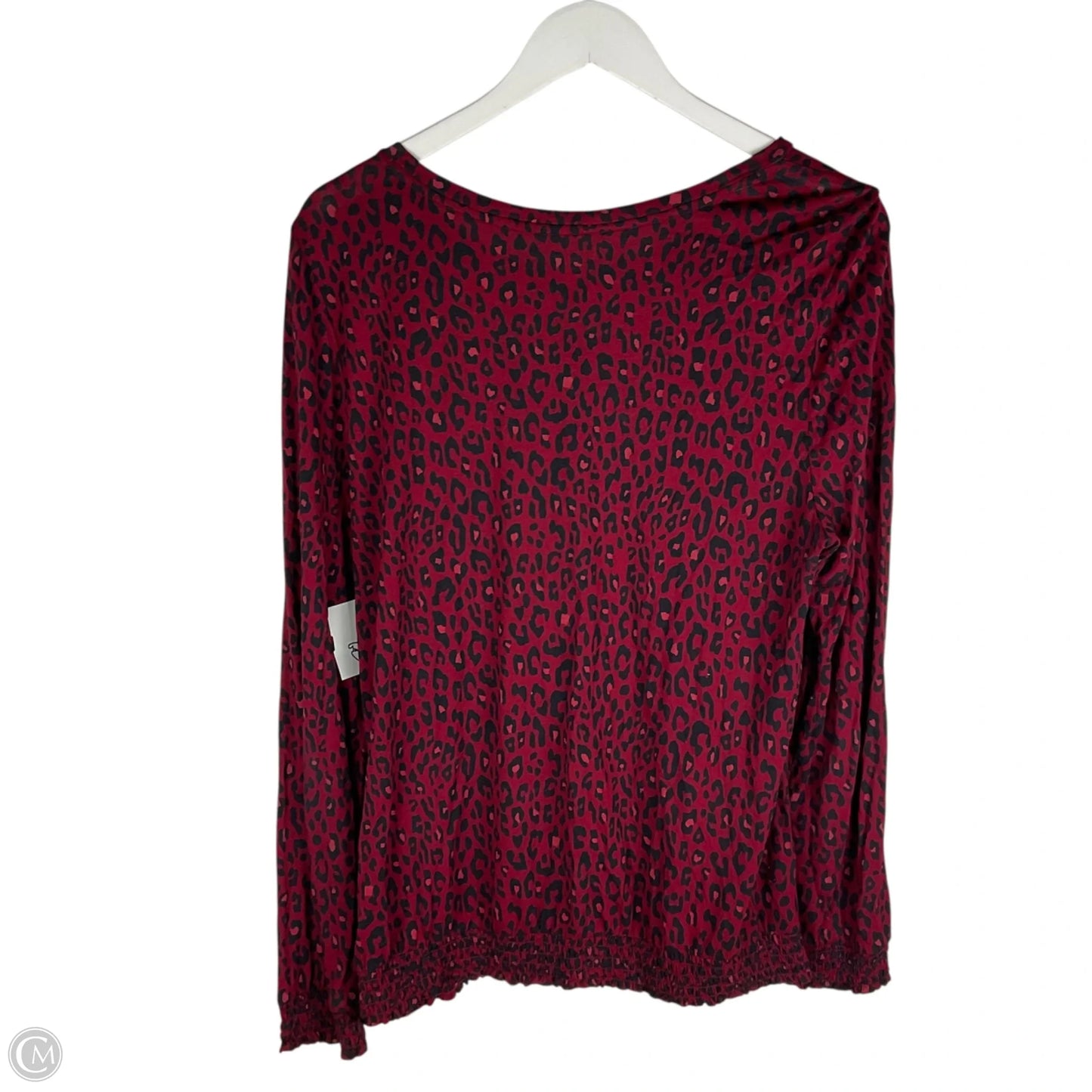 Top Long Sleeve By Loft In Red, Size: L