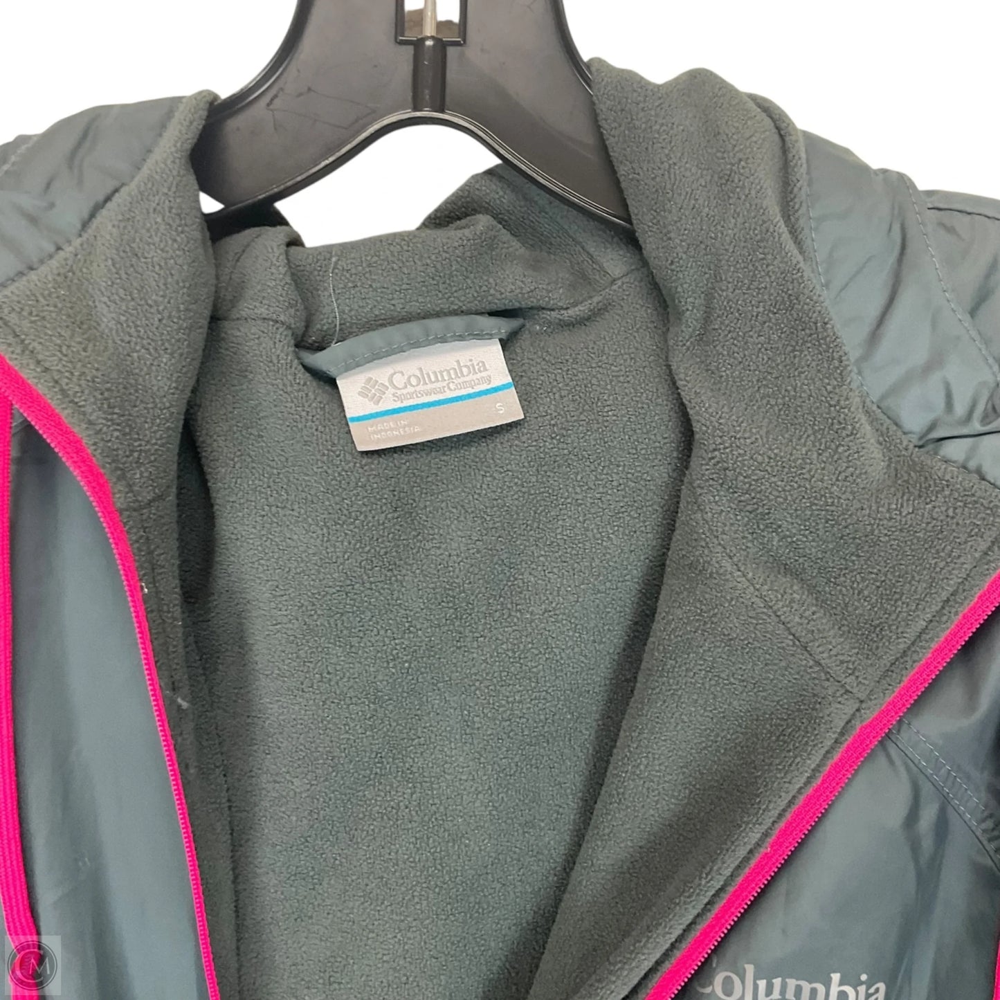 Jacket Windbreaker By Columbia In Grey, Size: S