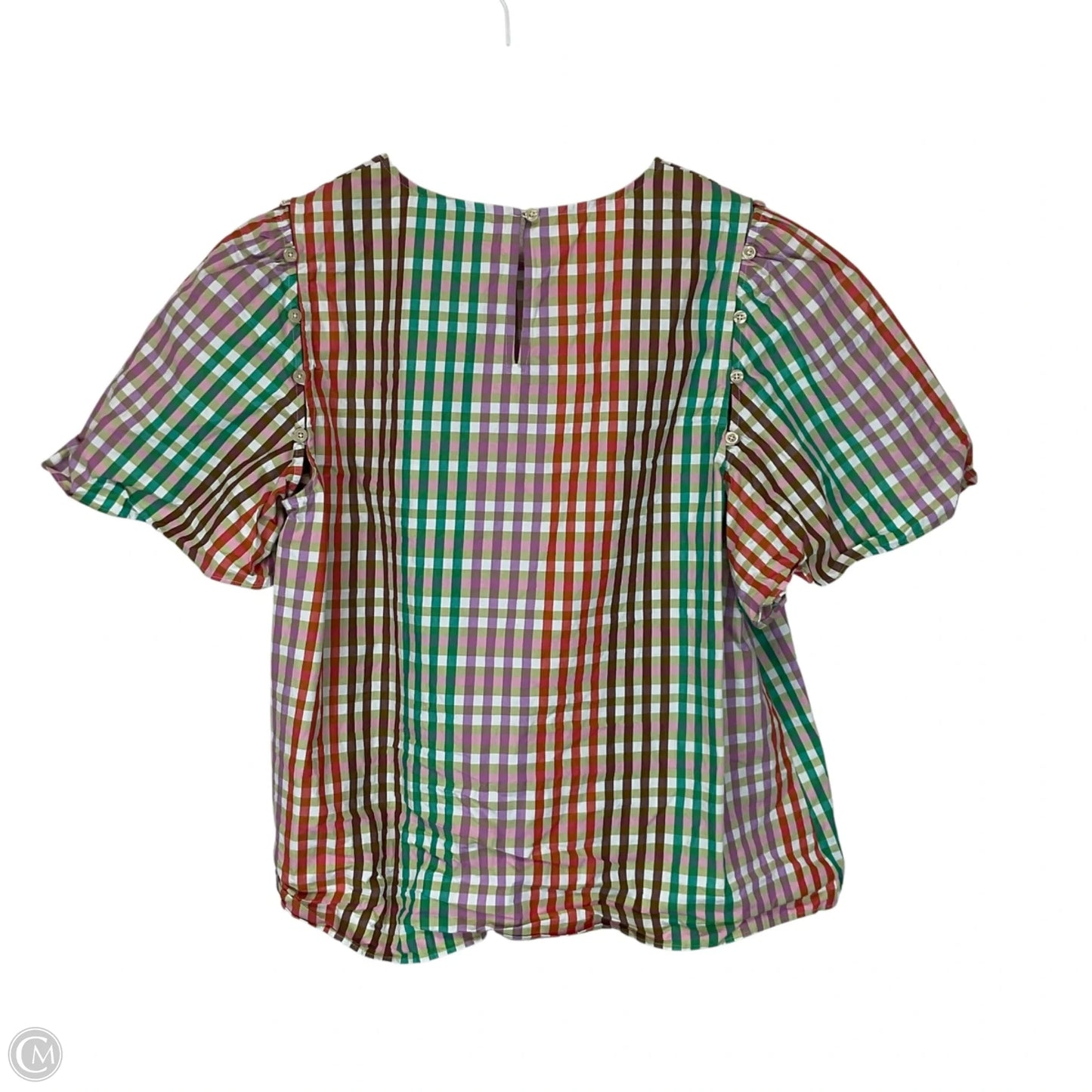 Top Short Sleeve Designer By Kate Spade In Multi-colored, Size: L