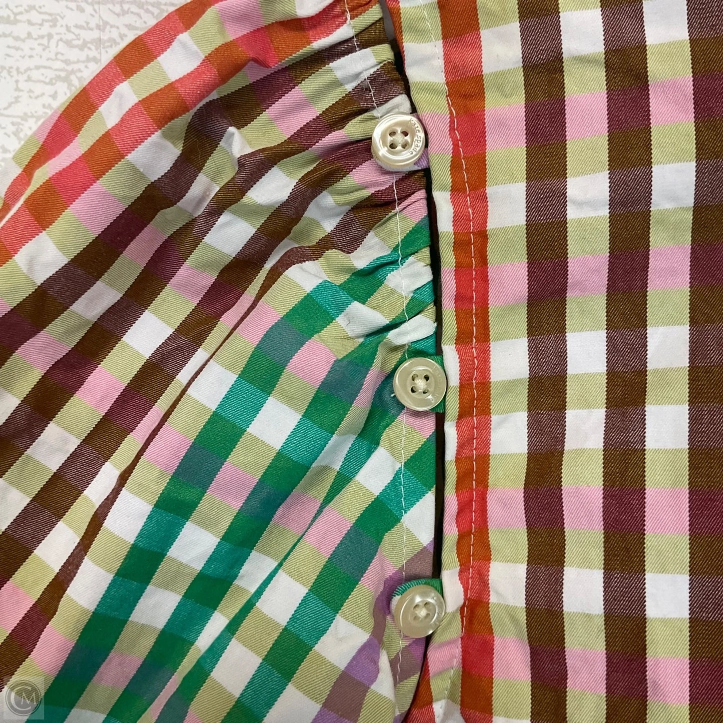 Top Short Sleeve Designer By Kate Spade In Multi-colored, Size: L