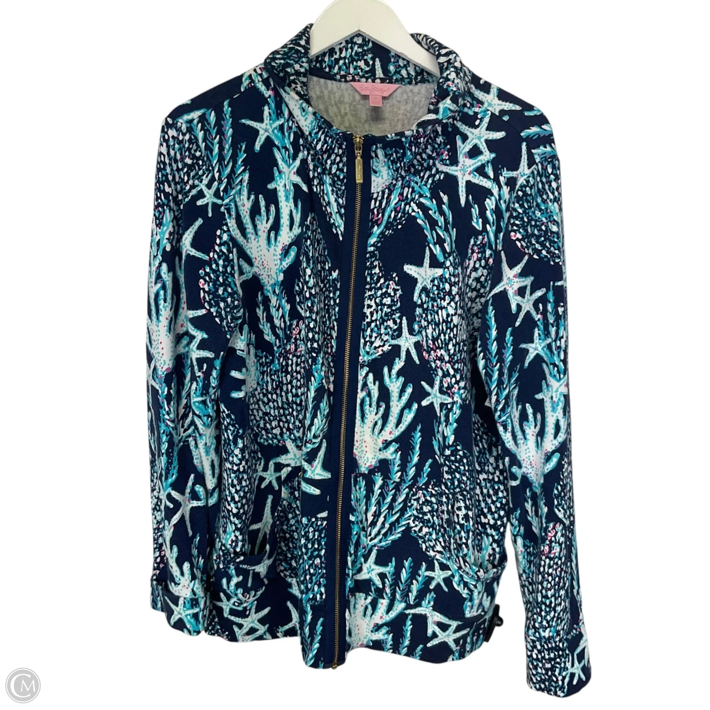 Jacket Designer By Lilly Pulitzer In Blue, Size: Xl
