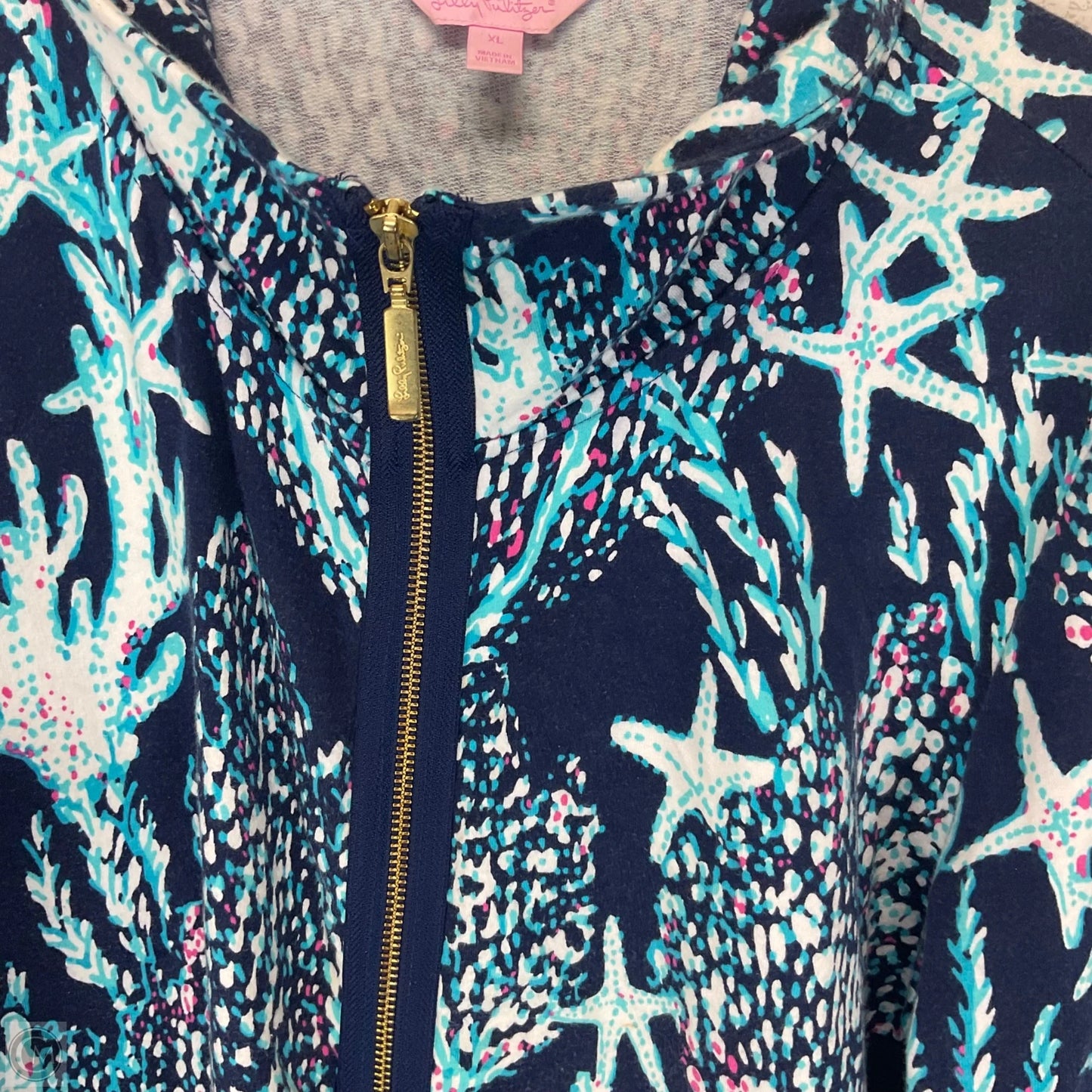 Jacket Designer By Lilly Pulitzer In Blue, Size: Xl