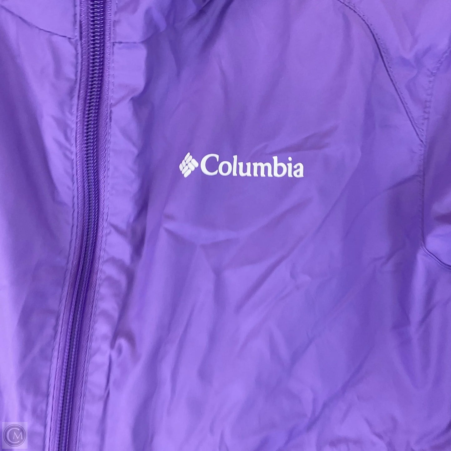 Jacket Windbreaker By Columbia In Purple, Size: Xl