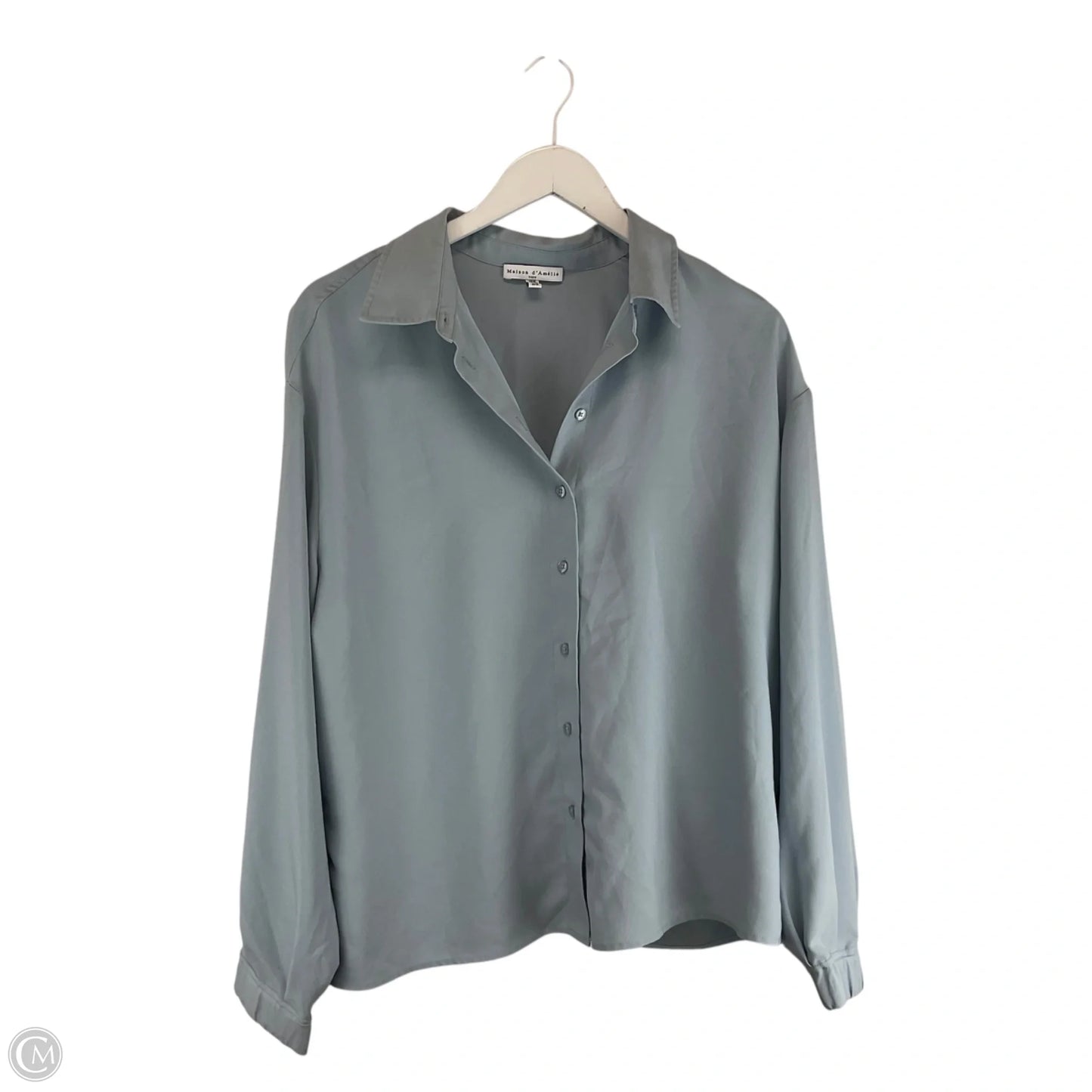 Top Long Sleeve Basic By Cmc In Blue, Size: M