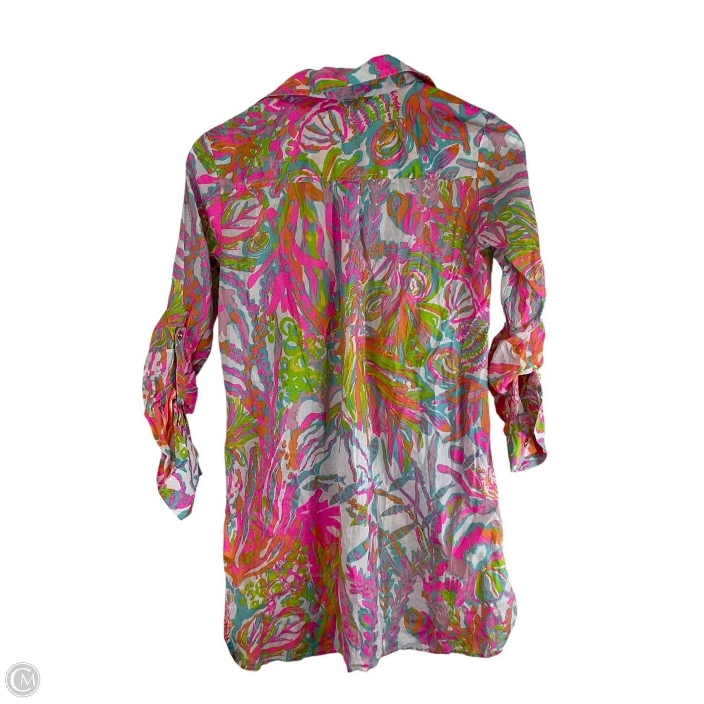 Top Long Sleeve Designer By Lilly Pulitzer In Multi-colored, Size: Xs