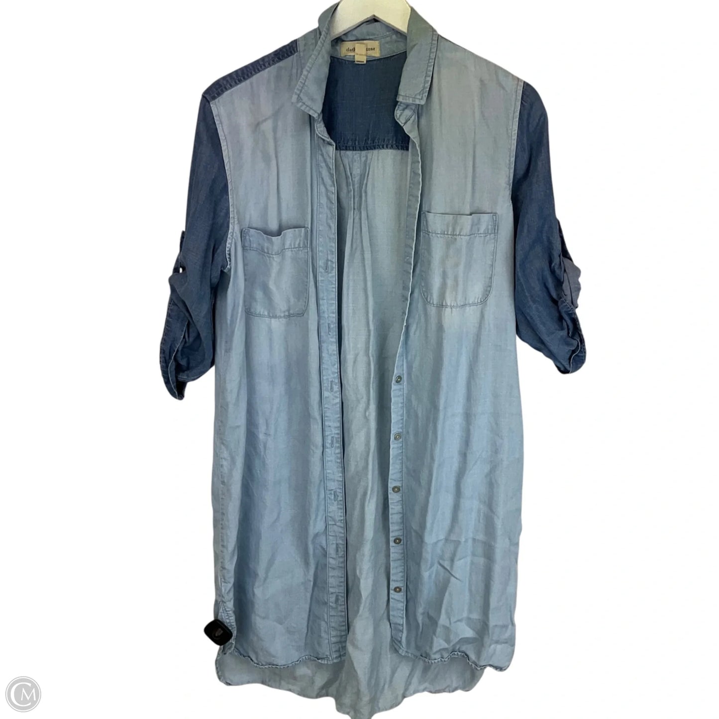 Dress Casual Midi By Cloth & Stone In Blue, Size: L