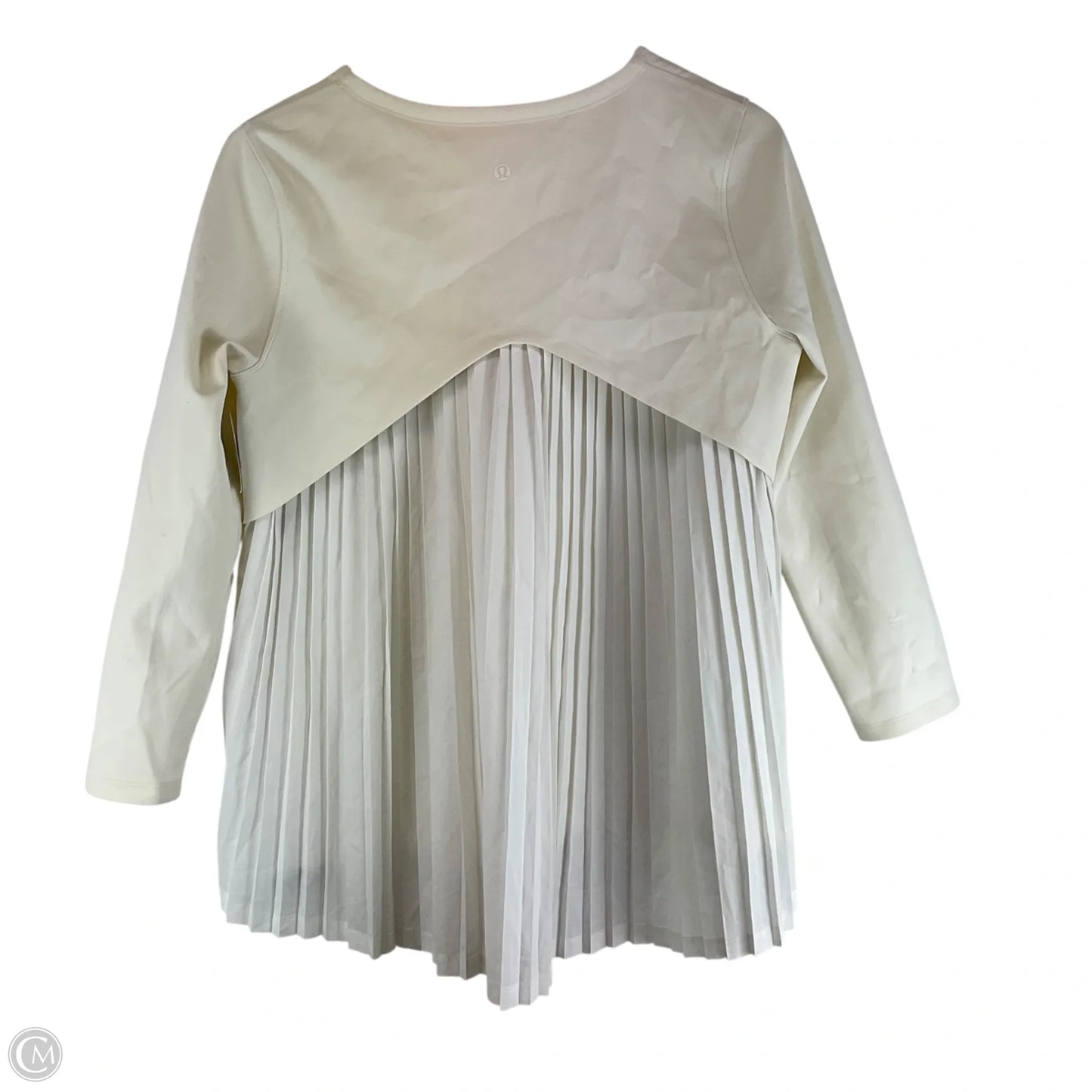Athletic Top Long Sleeve Crewneck By Lululemon In Cream