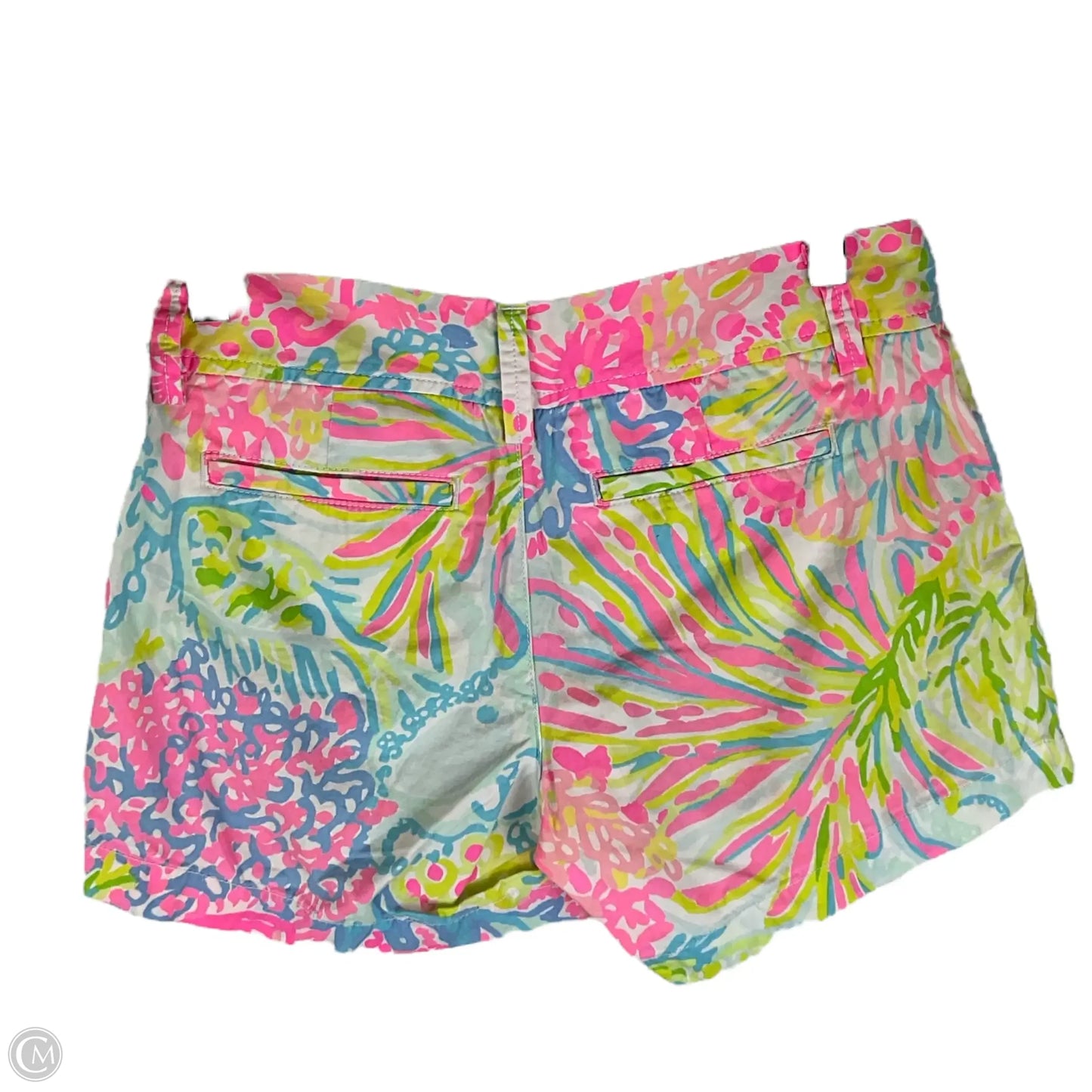 Shorts Designer By Lilly Pulitzer In Pink & Yellow, Size: 0