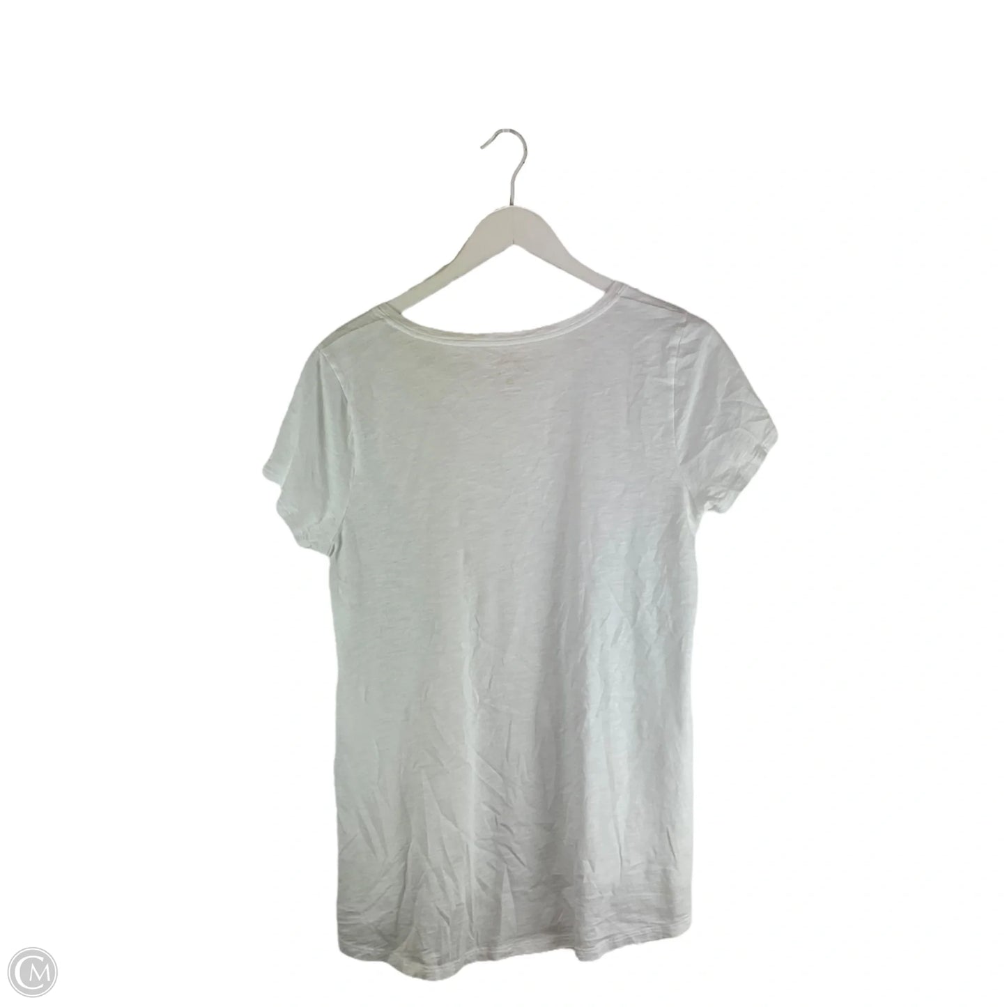 Top Short Sleeve Designer By Lilly Pulitzer In White, Size: L