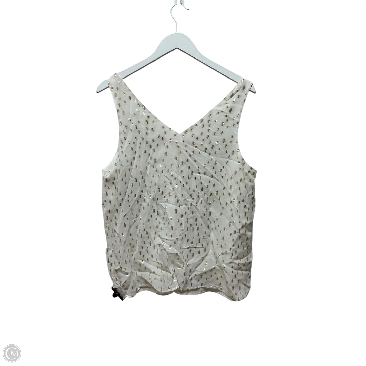 Top Sleeveless Designer By Lilly Pulitzer In Cream, Size: L