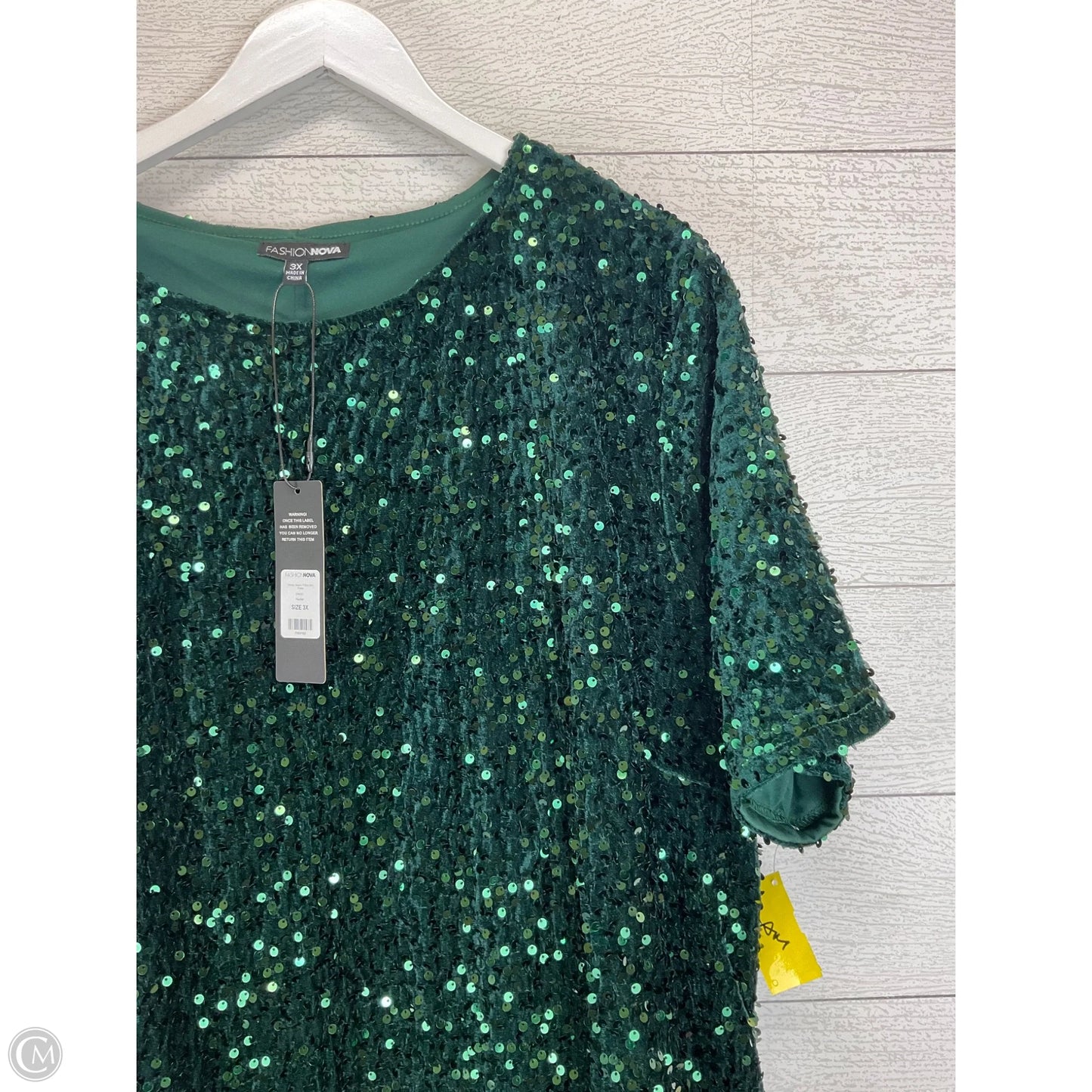 Dress Party Midi By Fashion Nova In Green, Size: 3x