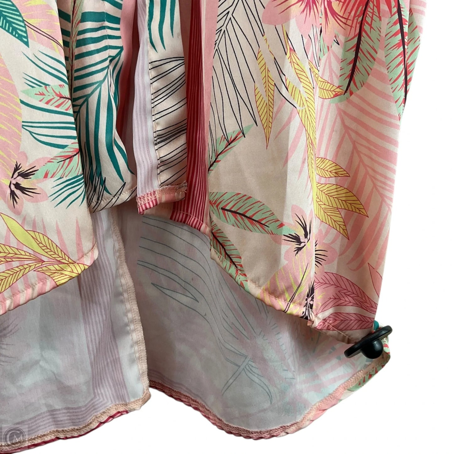 Top Short Sleeve By Free People In Tropical Print, Size: Osfm