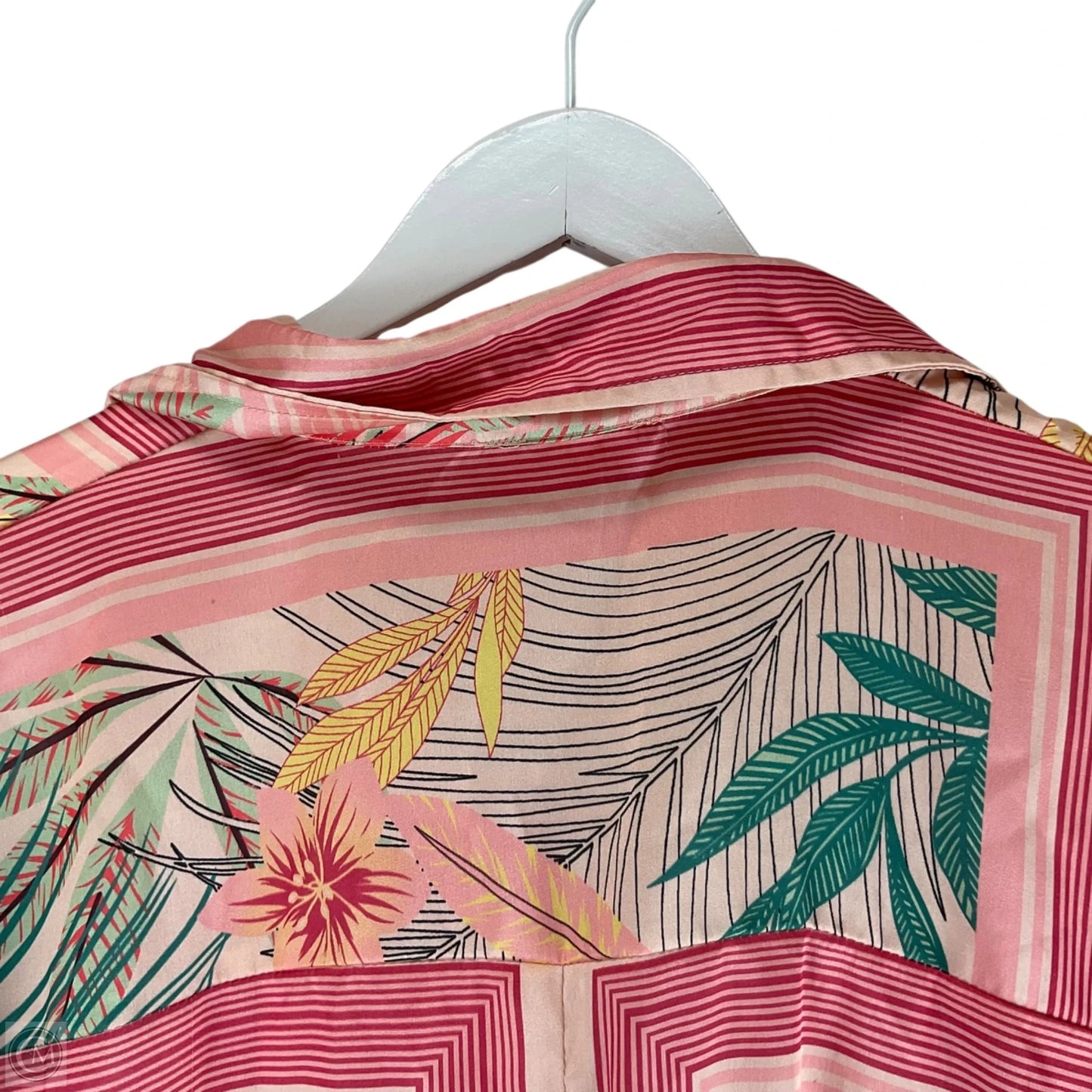 Top Short Sleeve By Free People In Tropical Print, Size: Osfm