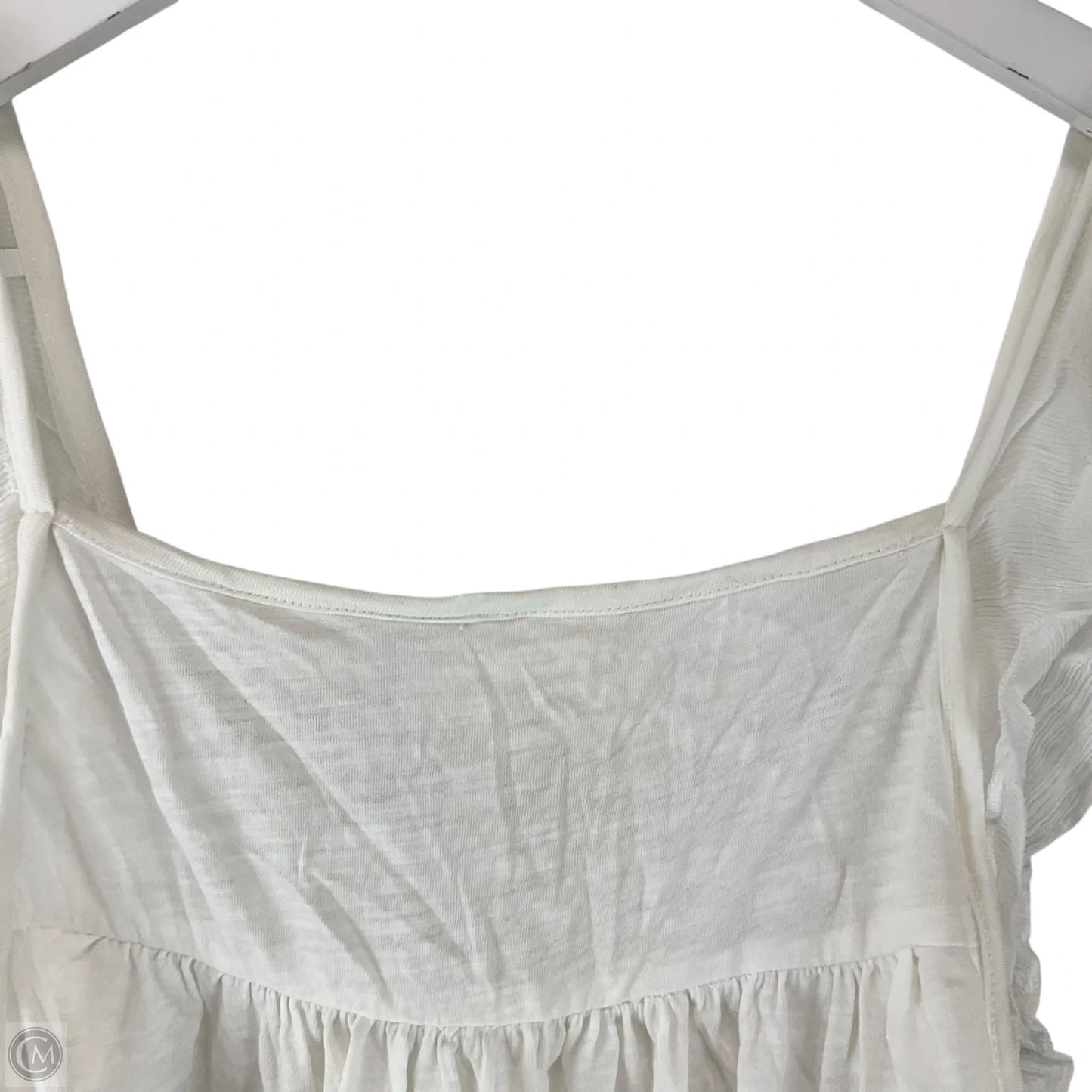 Top Sleeveless By Anthropologie In White, Size: S