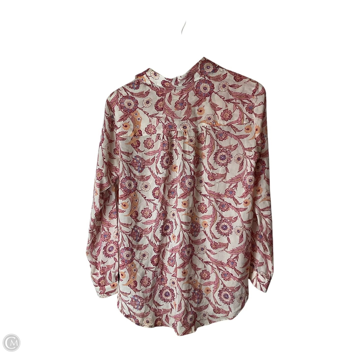 Top Long Sleeve By Pilcro In Floral Print, Size: Xs