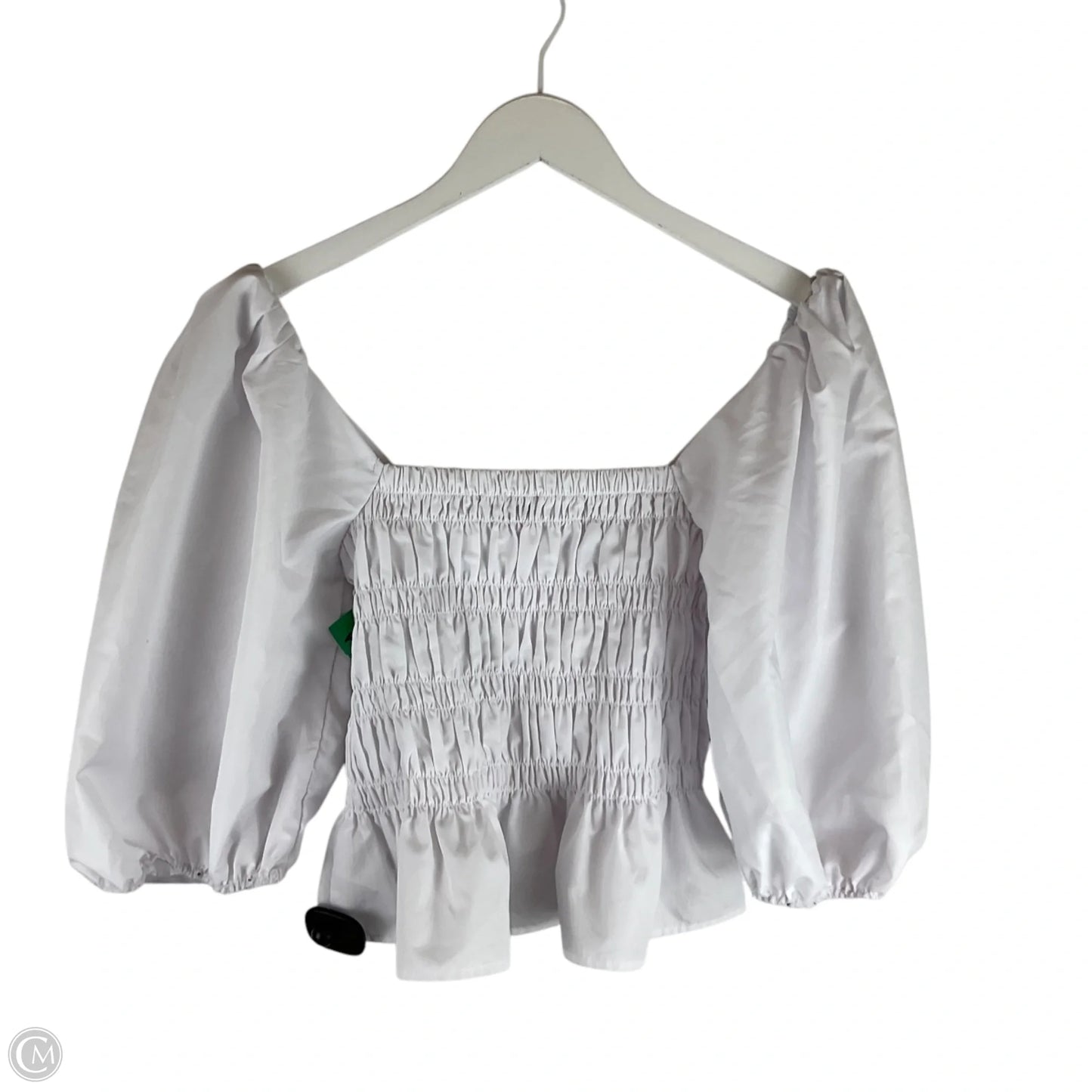 Top Long Sleeve By Mi Ami In White, Size: M