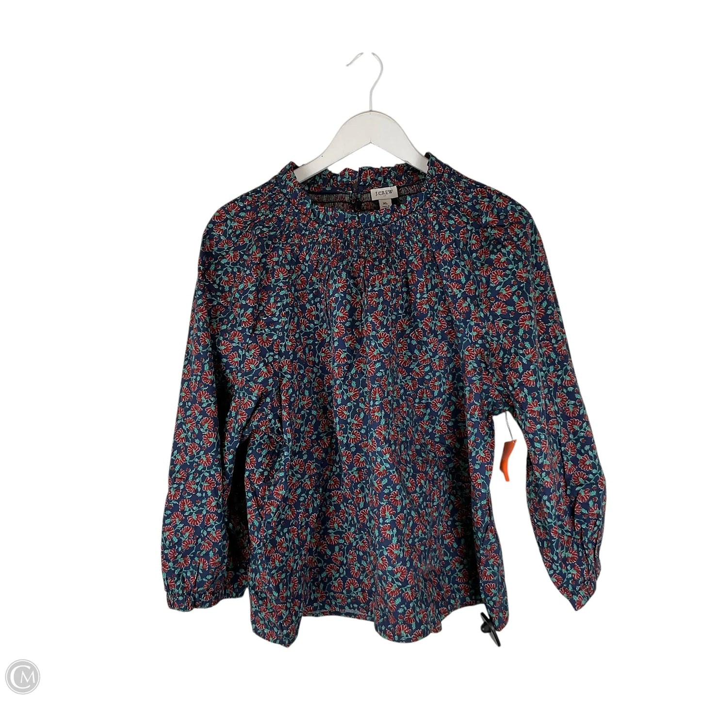Top Long Sleeve By J. Crew In Floral Print, Size: Xl