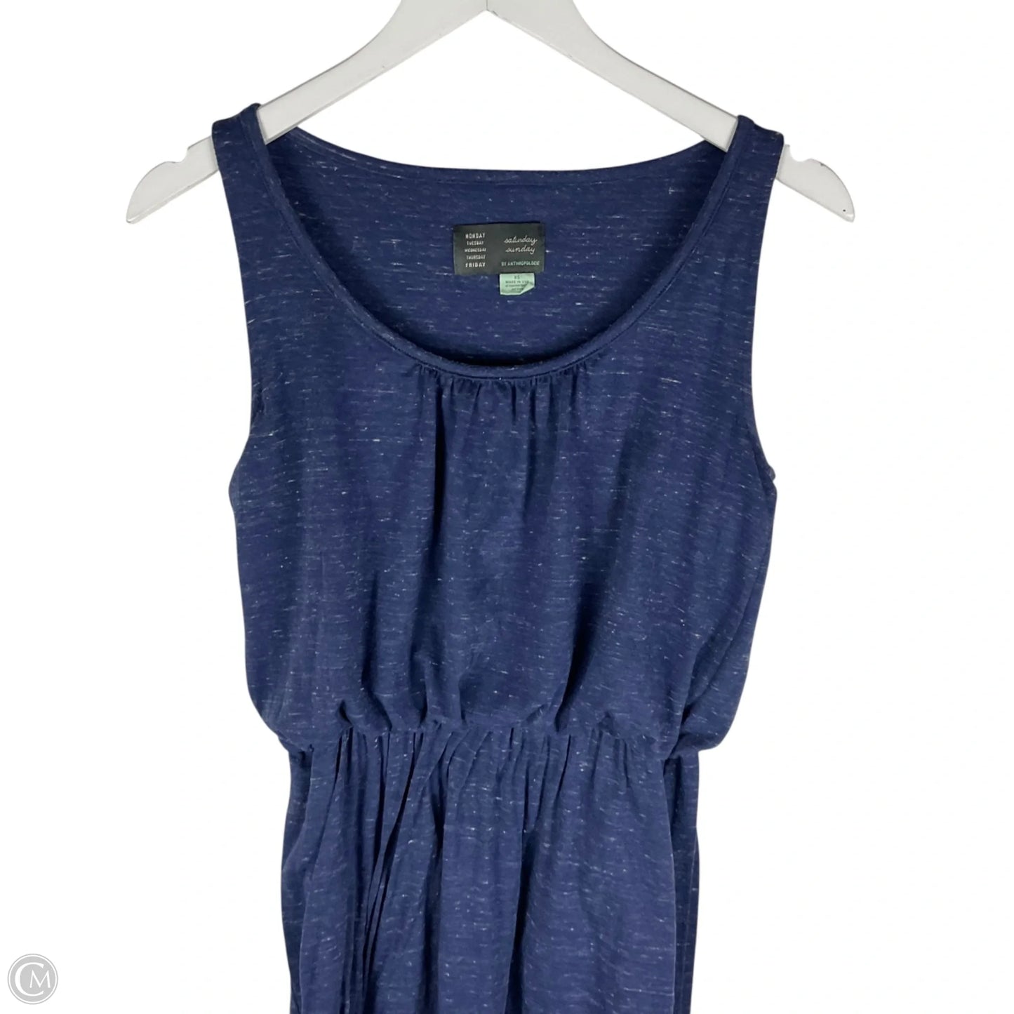 Dress Casual Maxi By Anthropologie In Blue, Size: Xs