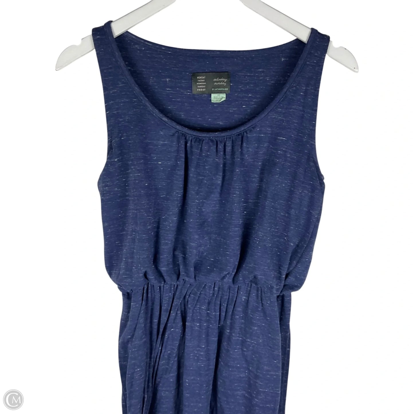 Dress Casual Maxi By Anthropologie In Blue, Size: Xs