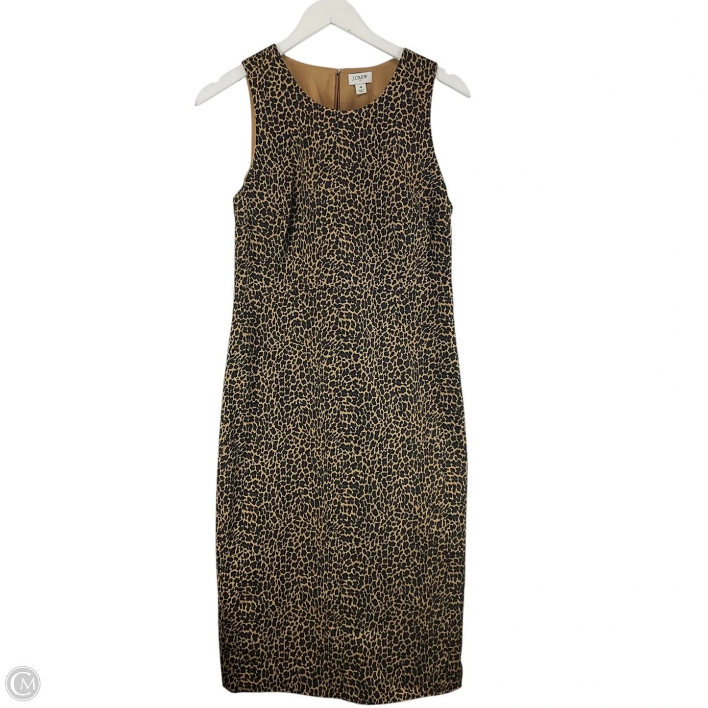 Dress Casual Midi By J. Crew In Animal Print, Size: 4