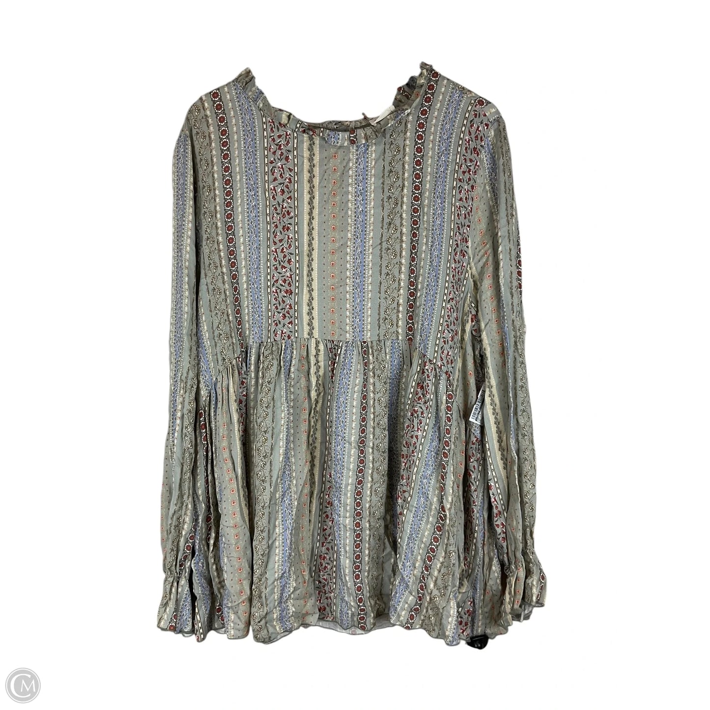 Top Long Sleeve By Lovely Melody In Multi-colored, Size: 3x