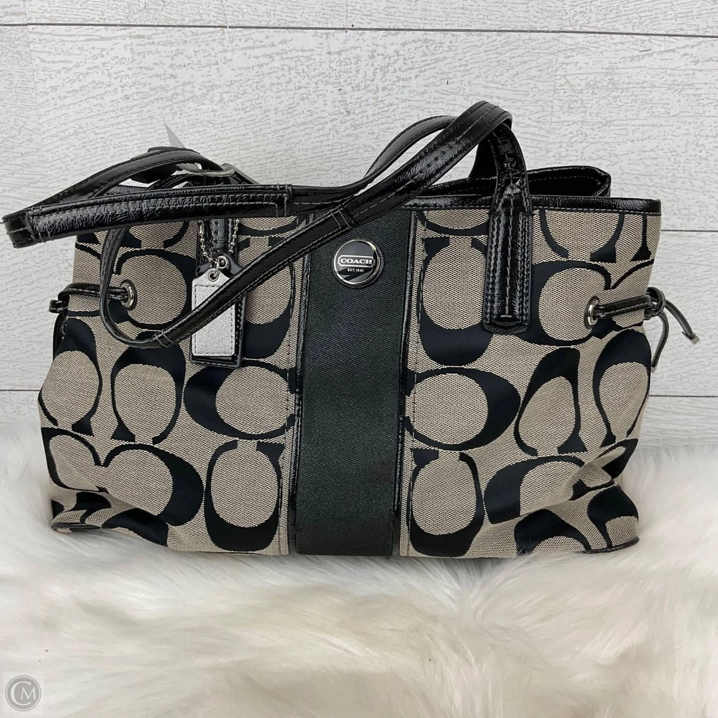Handbag Designer By Coach, Size: Medium