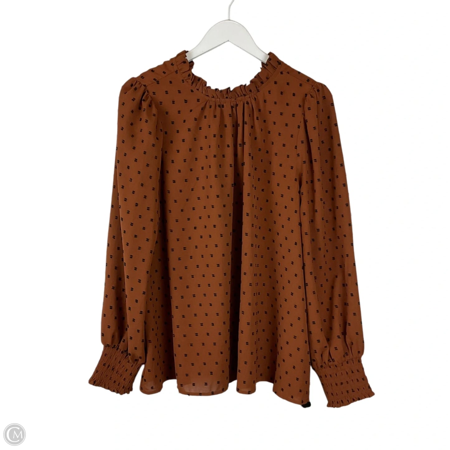 Top Long Sleeve By Jodifl In Brown, Size: L